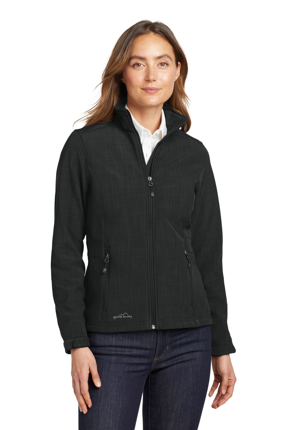 Eddie Bauer ® Women's Shaded Crosshatch Soft Shell Jacket. EB533 thumbnail 3