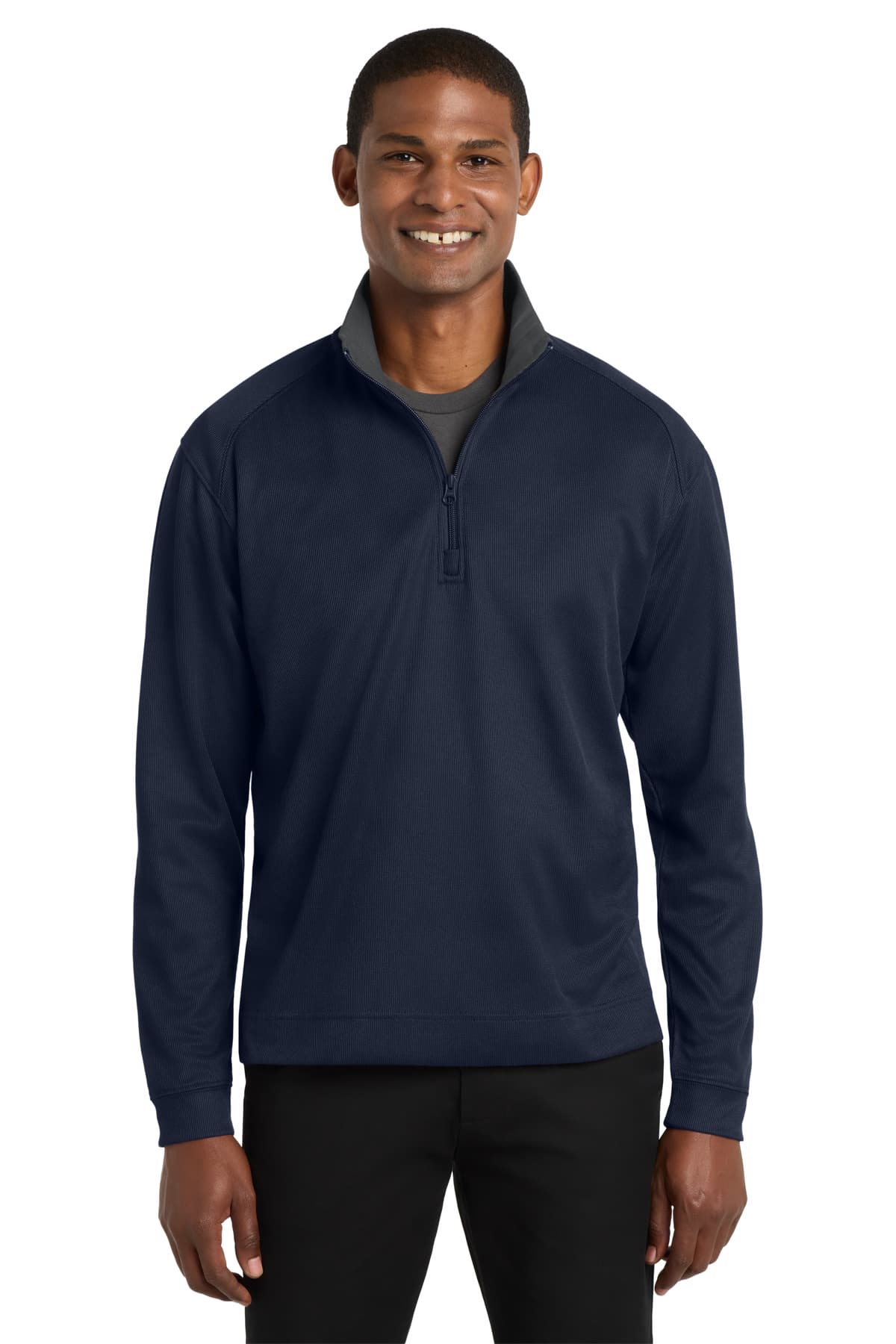 Port Authority ® Vertical Texture 1/4-Zip Pullover. K805 thumbnail 5