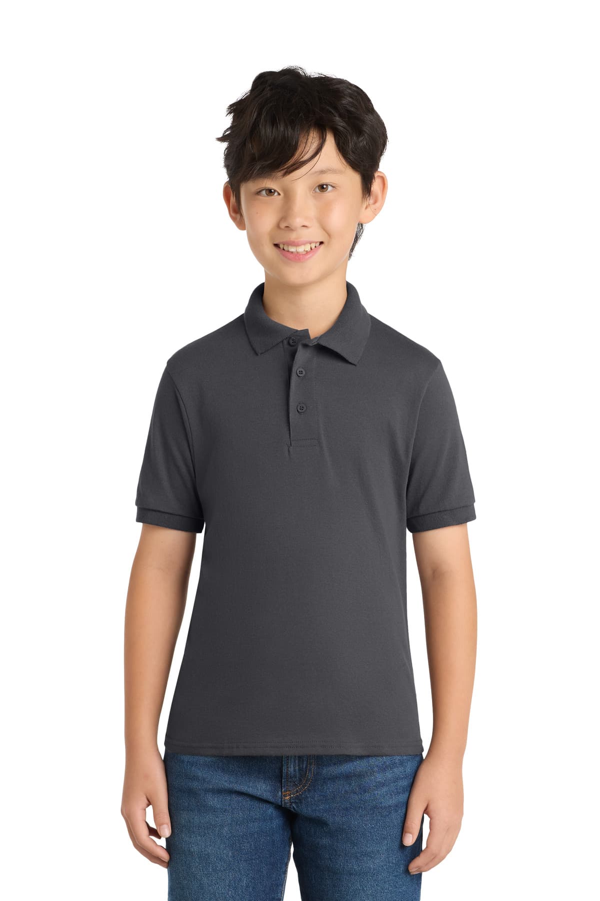 Port & Co  Youth Core Blend Jersey Knit Polo. KP55Y thumbnail 4