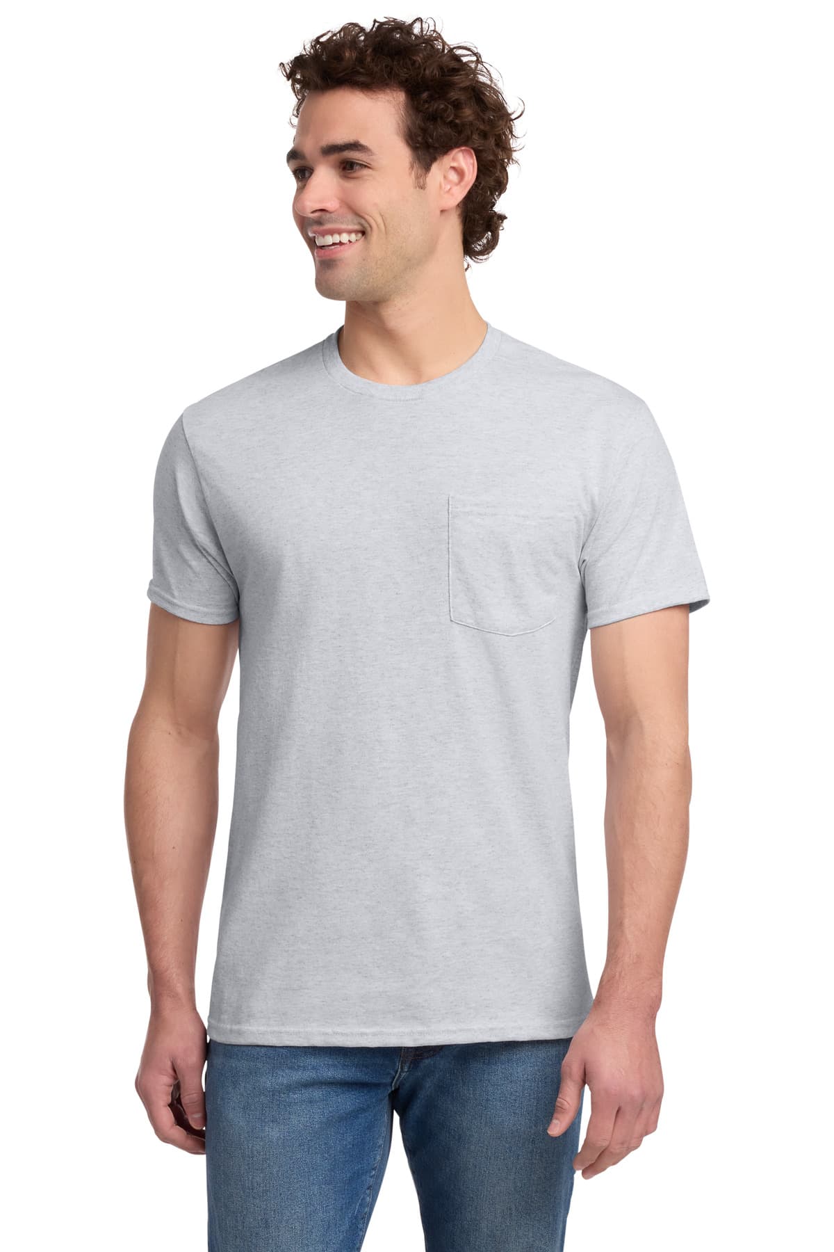 Jerzees ® - Dri-Power ® 50/50 Cotton/Poly Pocket T-Shirt. 29MP thumbnail 2