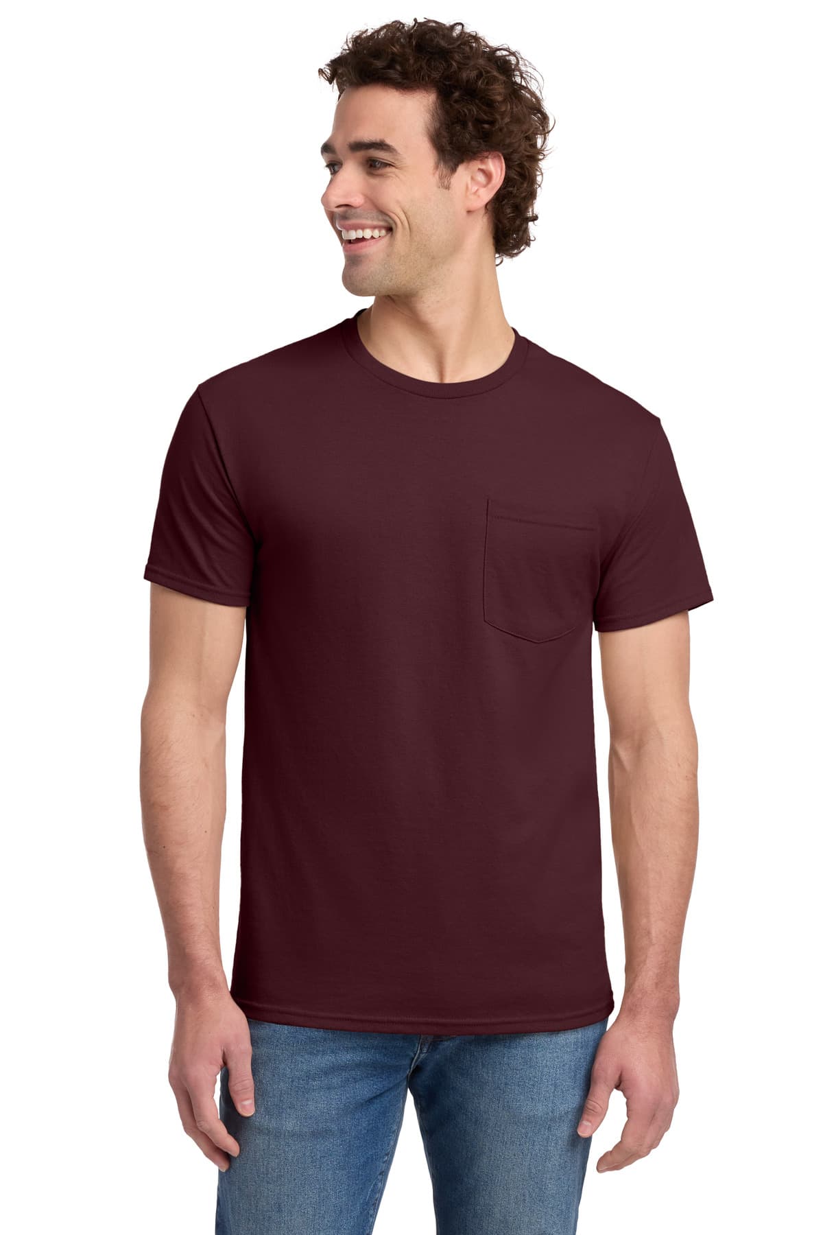 Jerzees ® - Dri-Power ® 50/50 Cotton/Poly Pocket T-Shirt. 29MP thumbnail 6