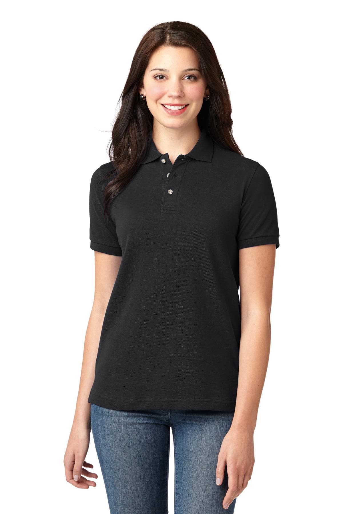 Port Authority ® Women's Heavyweight Cotton Pique Polo. L420 thumbnail 5