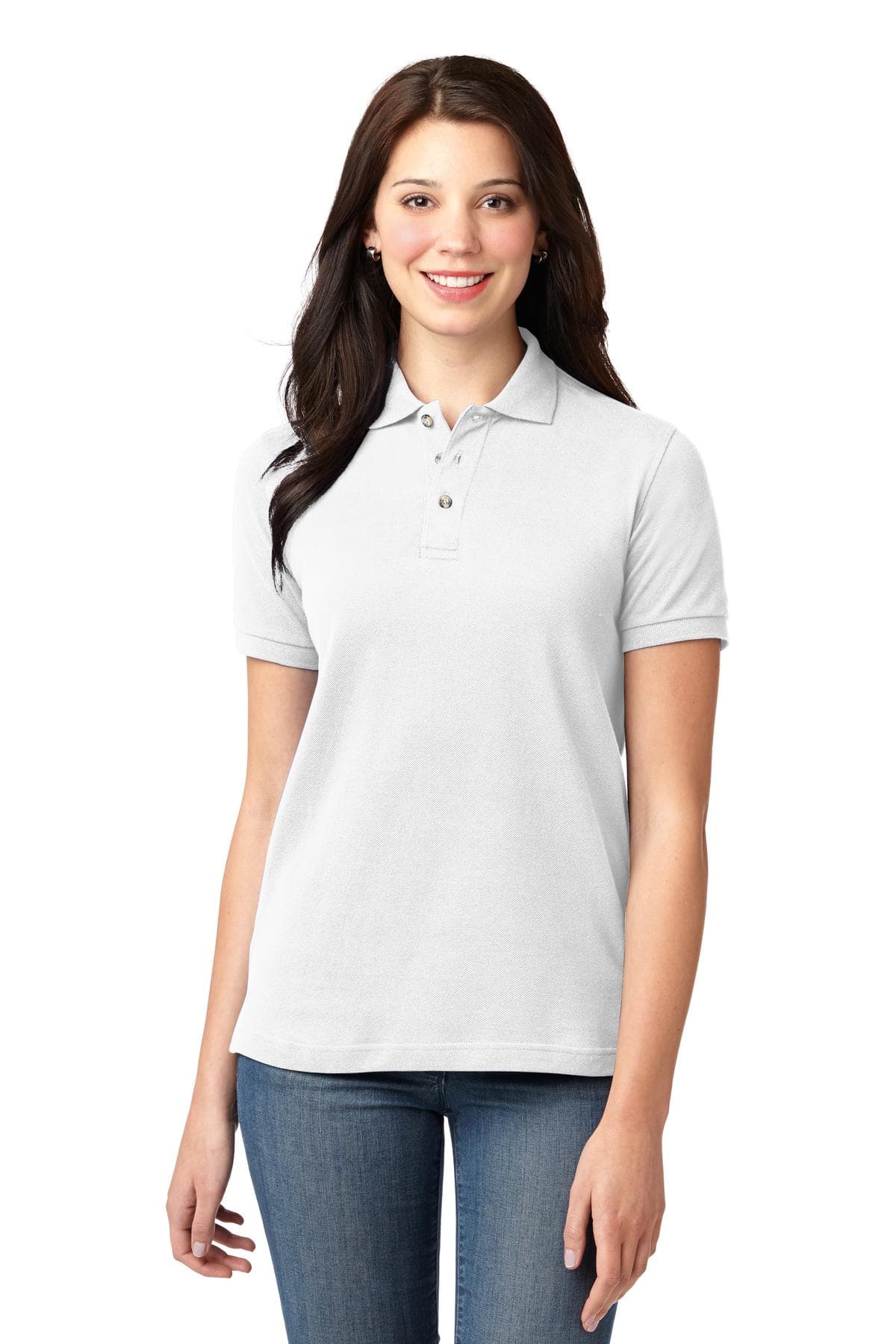 Port Authority ® Women's Heavyweight Cotton Pique Polo. L420 thumbnail 4