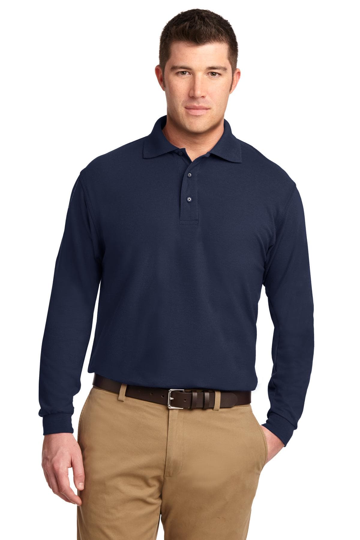 Port Authority ® Tall Silk Touch Long Sleeve Polo. TLK500LS thumbnail 4