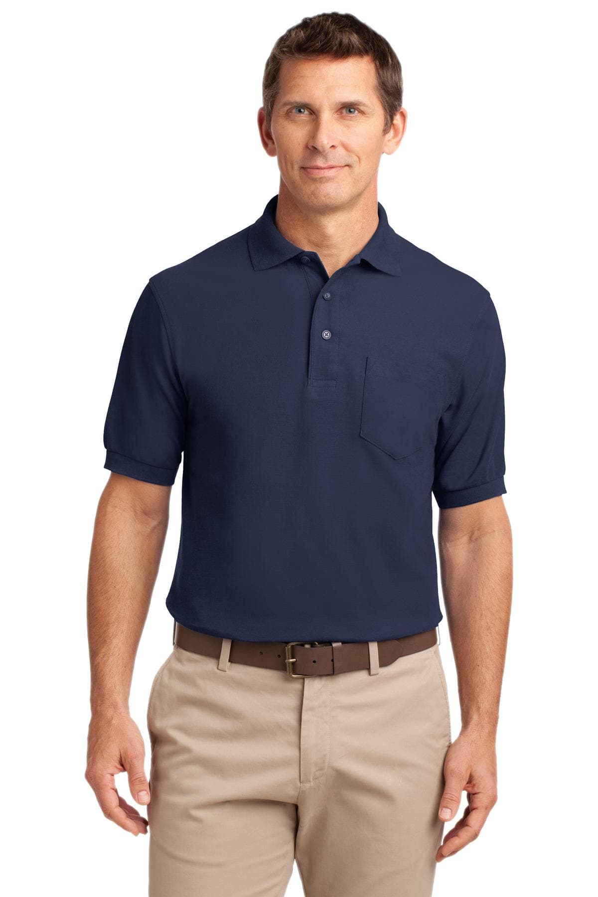 Port Authority ® Tall Silk Touch Polo with Pocket. TLK500P thumbnail 5