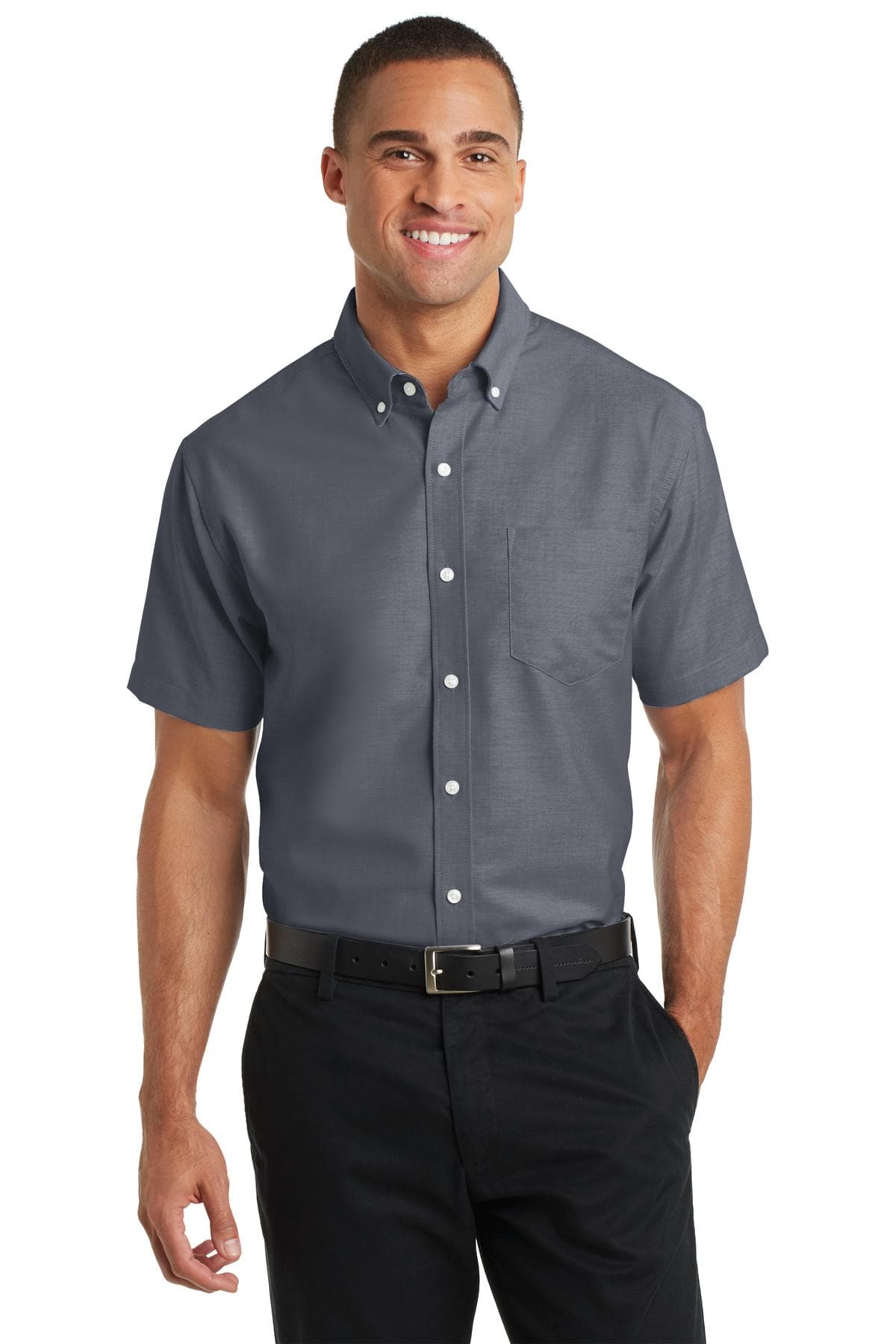 Port Authority ® Short Sleeve SuperPro  Oxford Shirt. S659 thumbnail 2