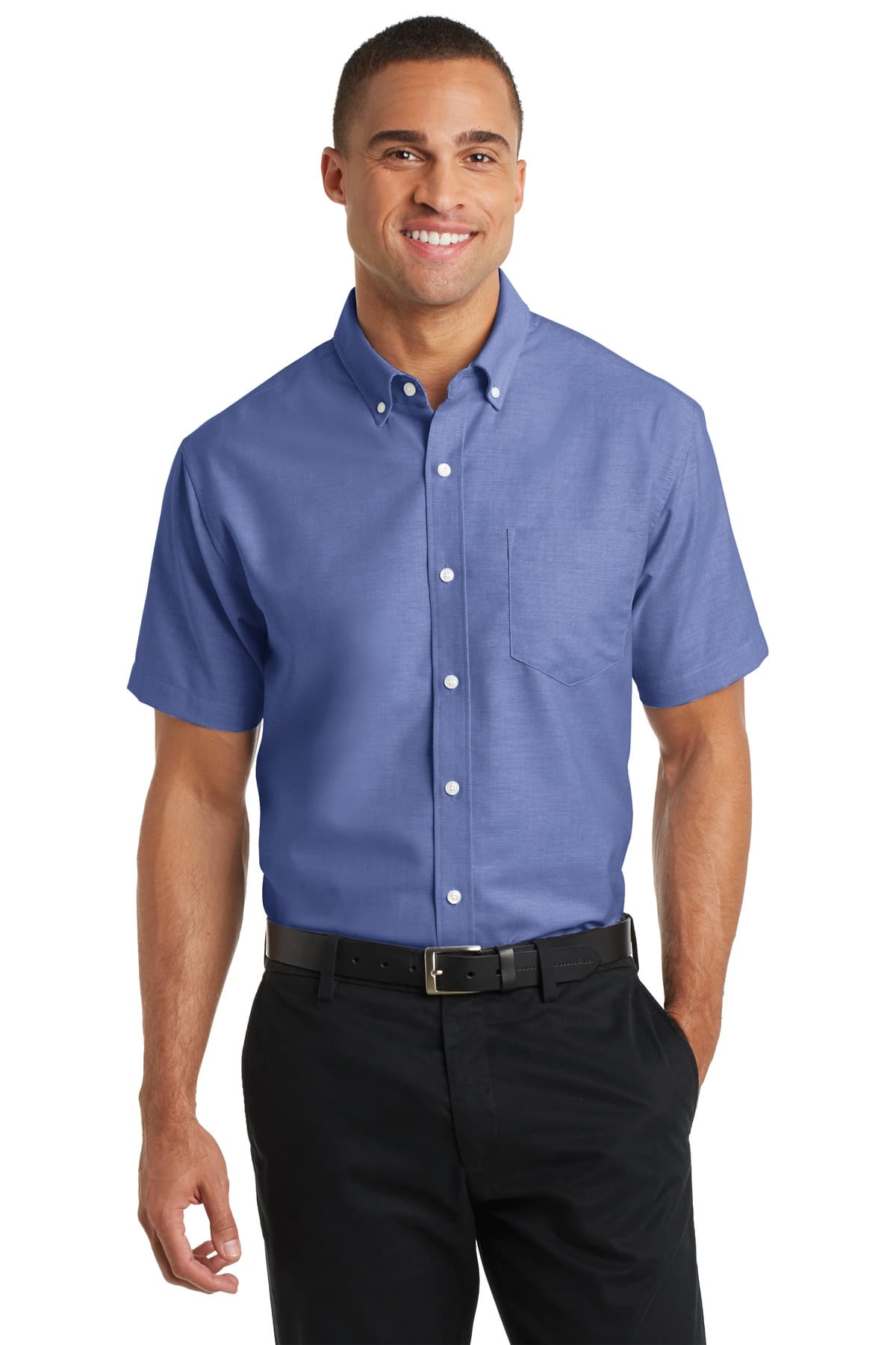 Port Authority ® Short Sleeve SuperPro  Oxford Shirt. S659 thumbnail 3