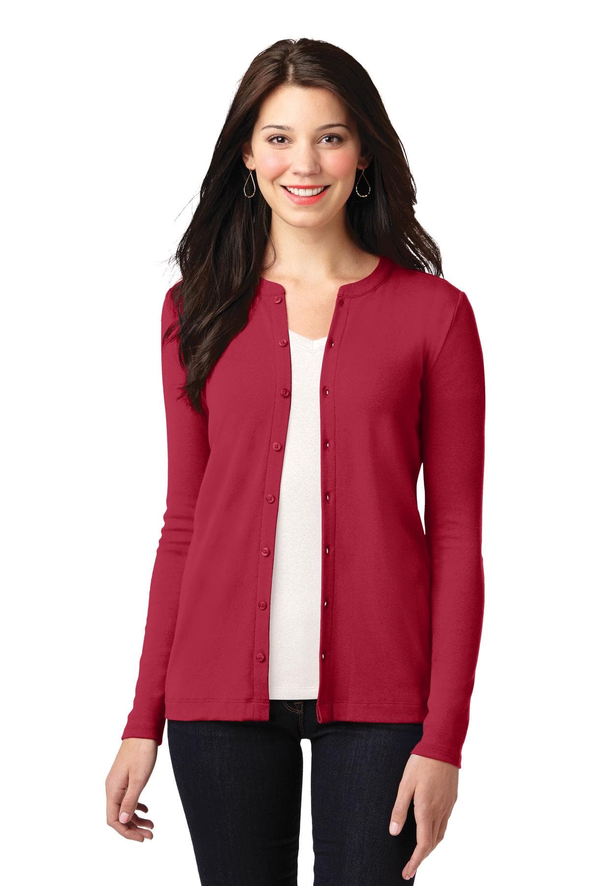 Port Authority ® Women's Concept Stretch Button-Front Cardigan. LM1008 thumbnail 5