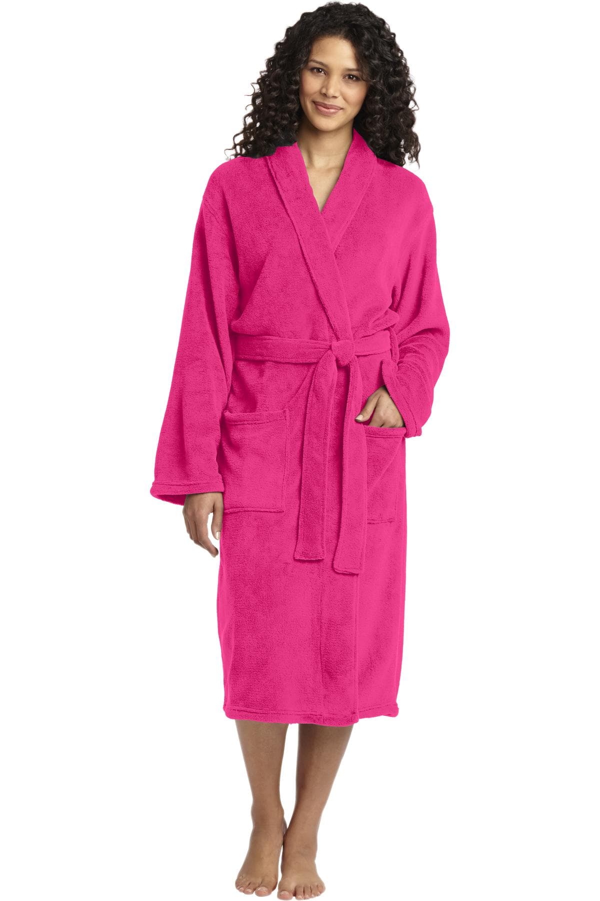 Port Authority ® Plush Microfleece Shawl Collar Robe. R102 thumbnail 4
