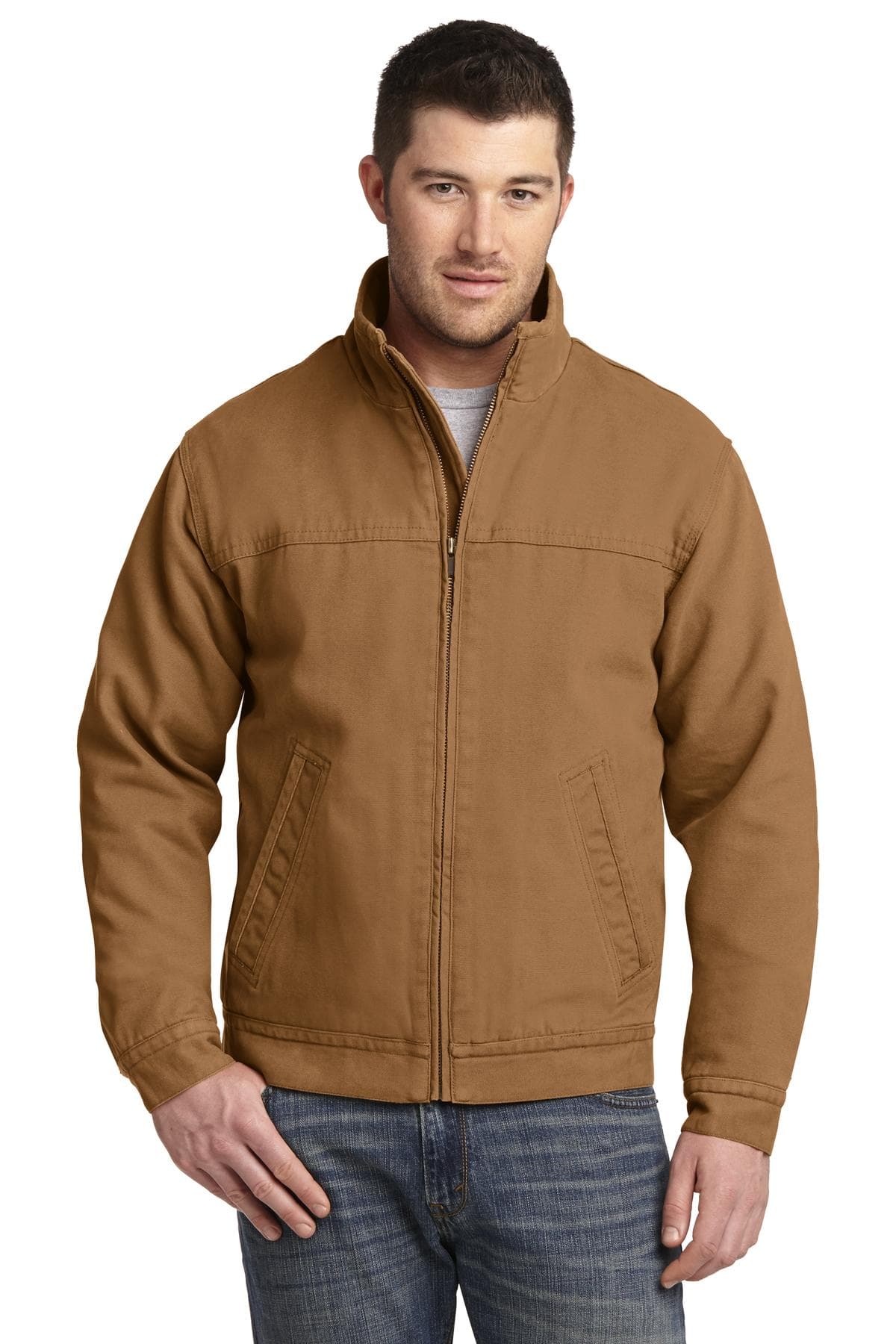 CornerStone ® Washed Duck Cloth Flannel-Lined Work Jacket. CSJ40 thumbnail 3