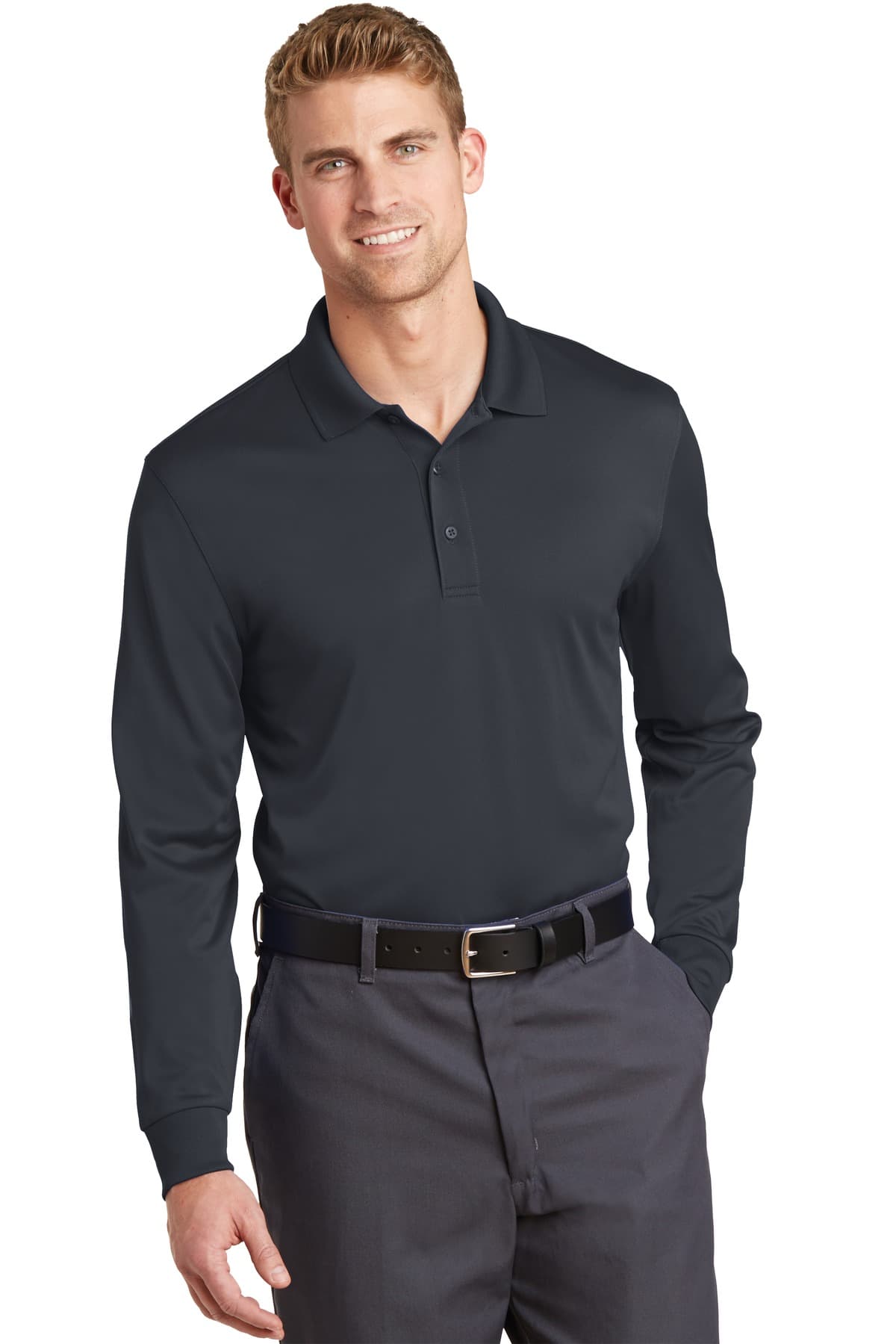 CornerStone ® Select Snag-Proof Long Sleeve Polo. CS412LS thumbnail 3