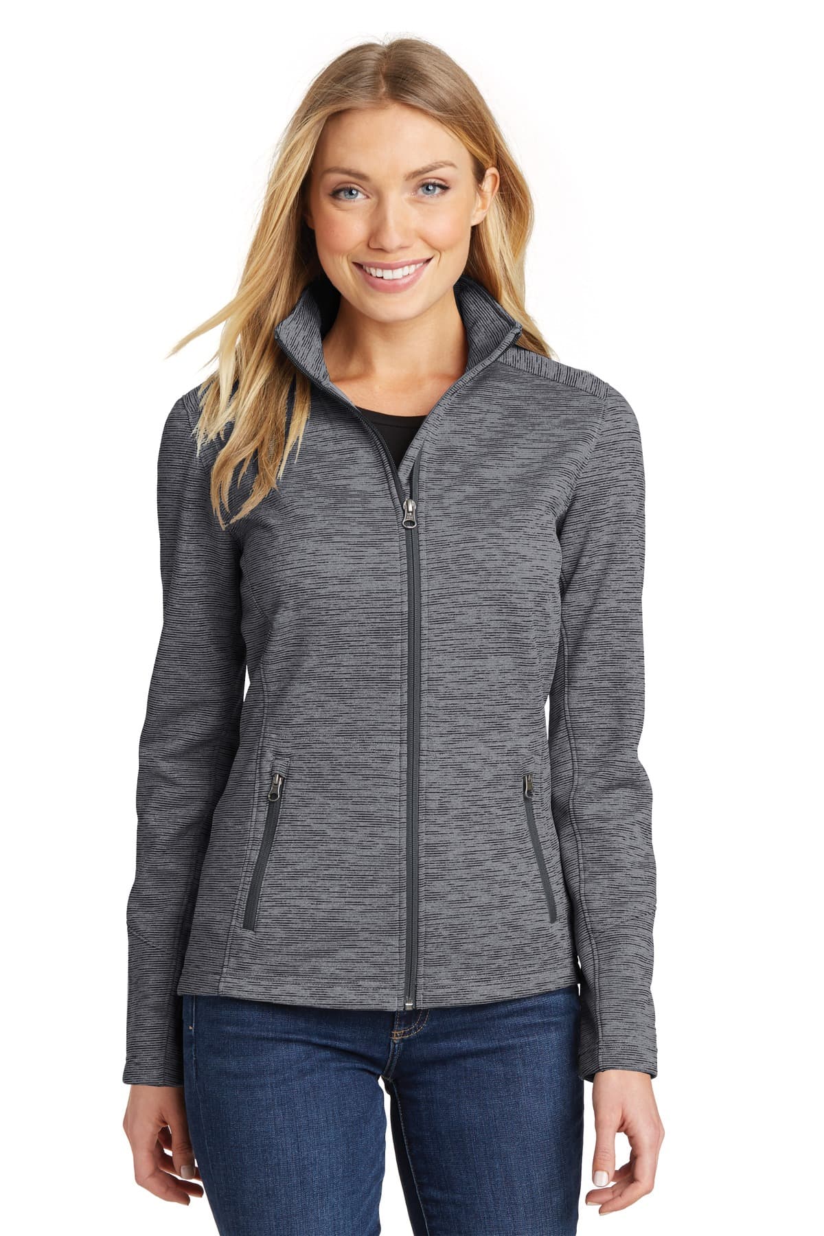 Port Authority ® Women's Digi Stripe Fleece Jacket. L231 thumbnail 2