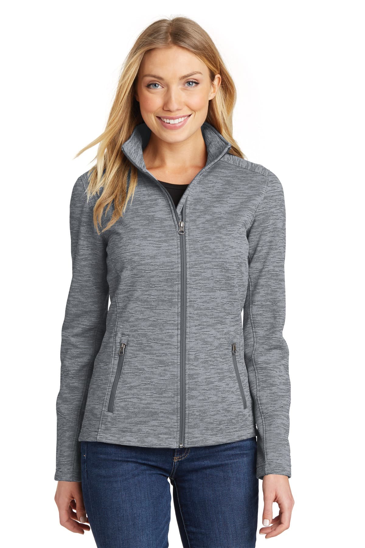 Port Authority ® Women's Digi Stripe Fleece Jacket. L231 thumbnail 3