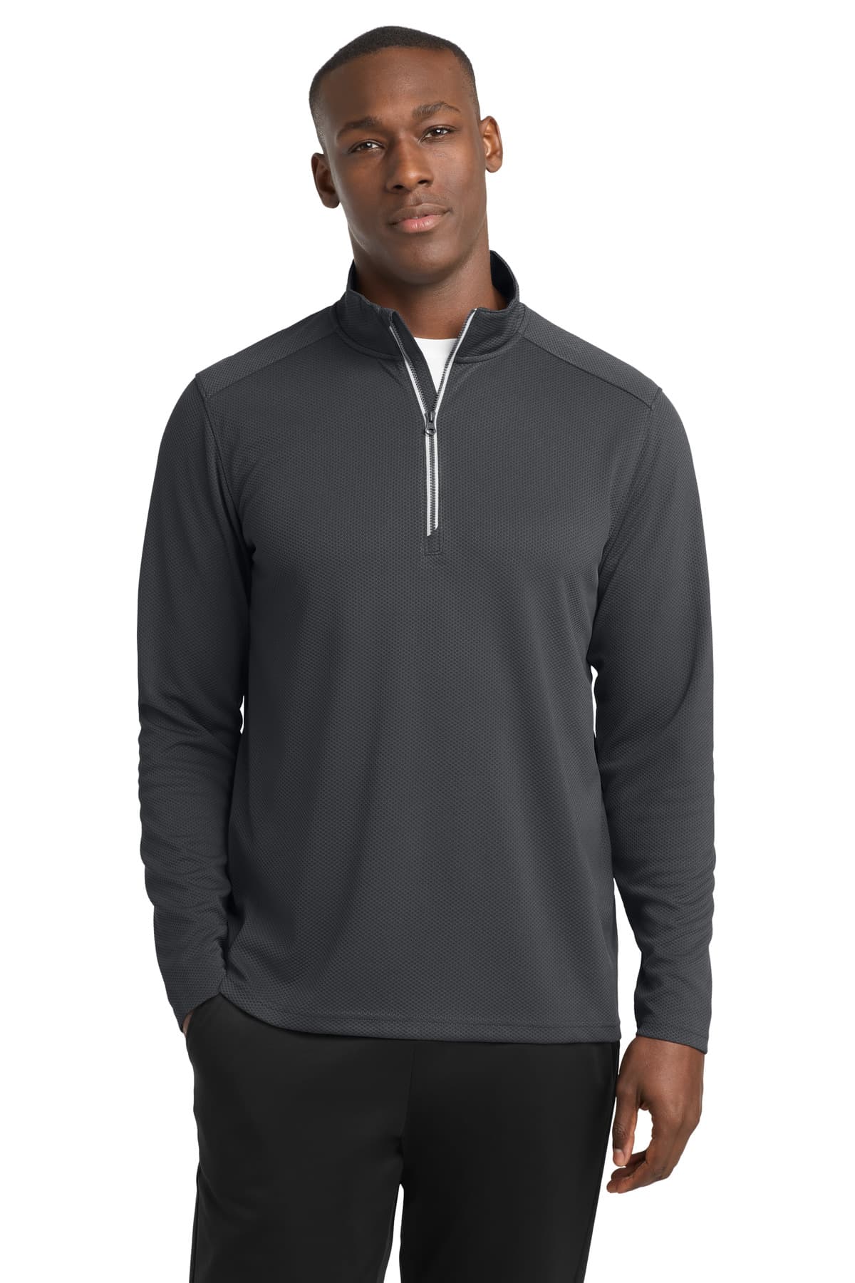 Sport-Tek ® Sport-Wick ® Textured 1/4-Zip Pullover. ST860 thumbnail 5