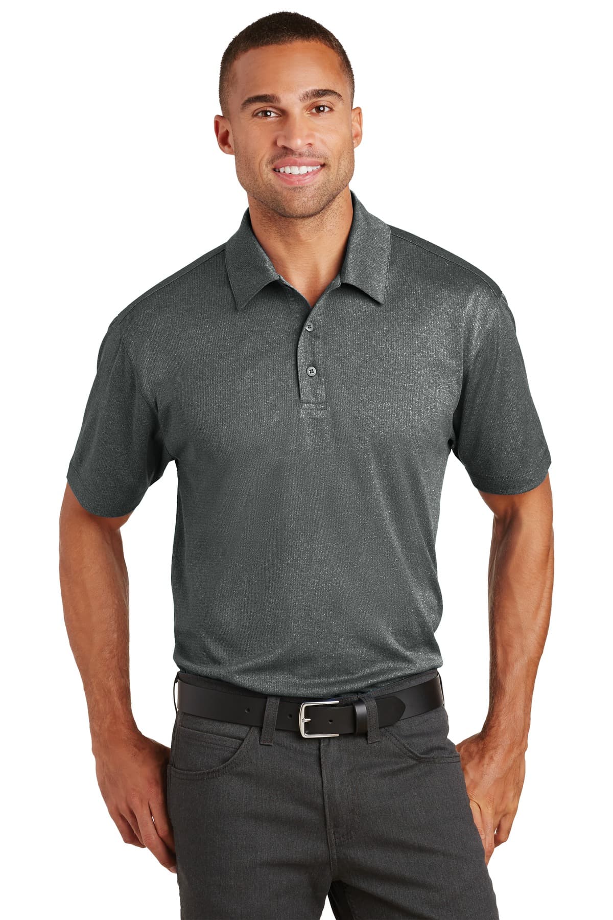 Port Authority ® Trace Heather Polo. K576 thumbnail 2
