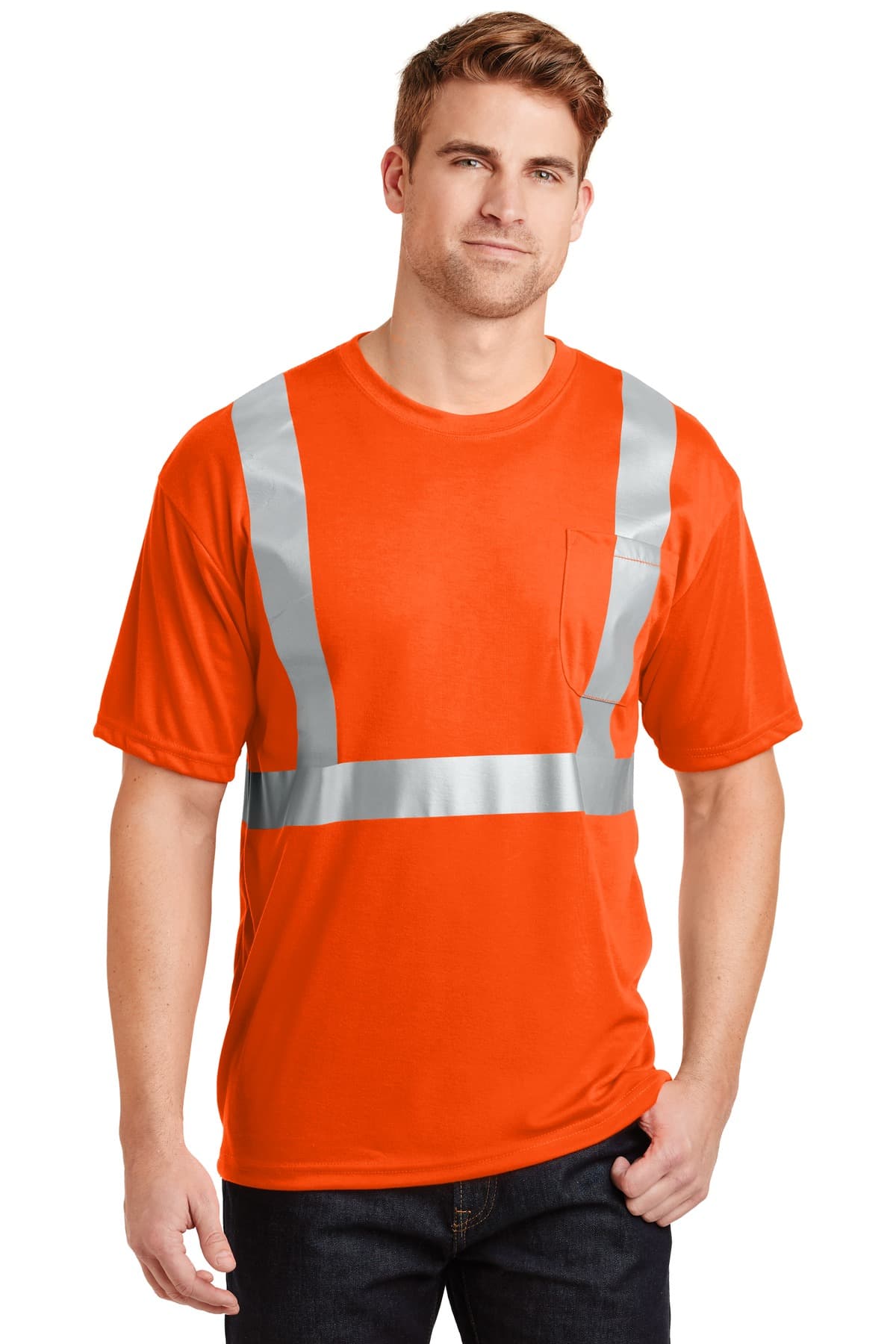 CornerStone ® - ANSI 107 Class 2 Safety T-Shirt. CS401 thumbnail 2