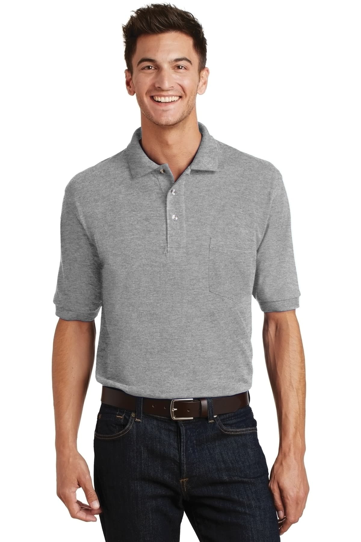 Port Authority ® Heavyweight Cotton Pique Polo with Pocket. K420P thumbnail 4