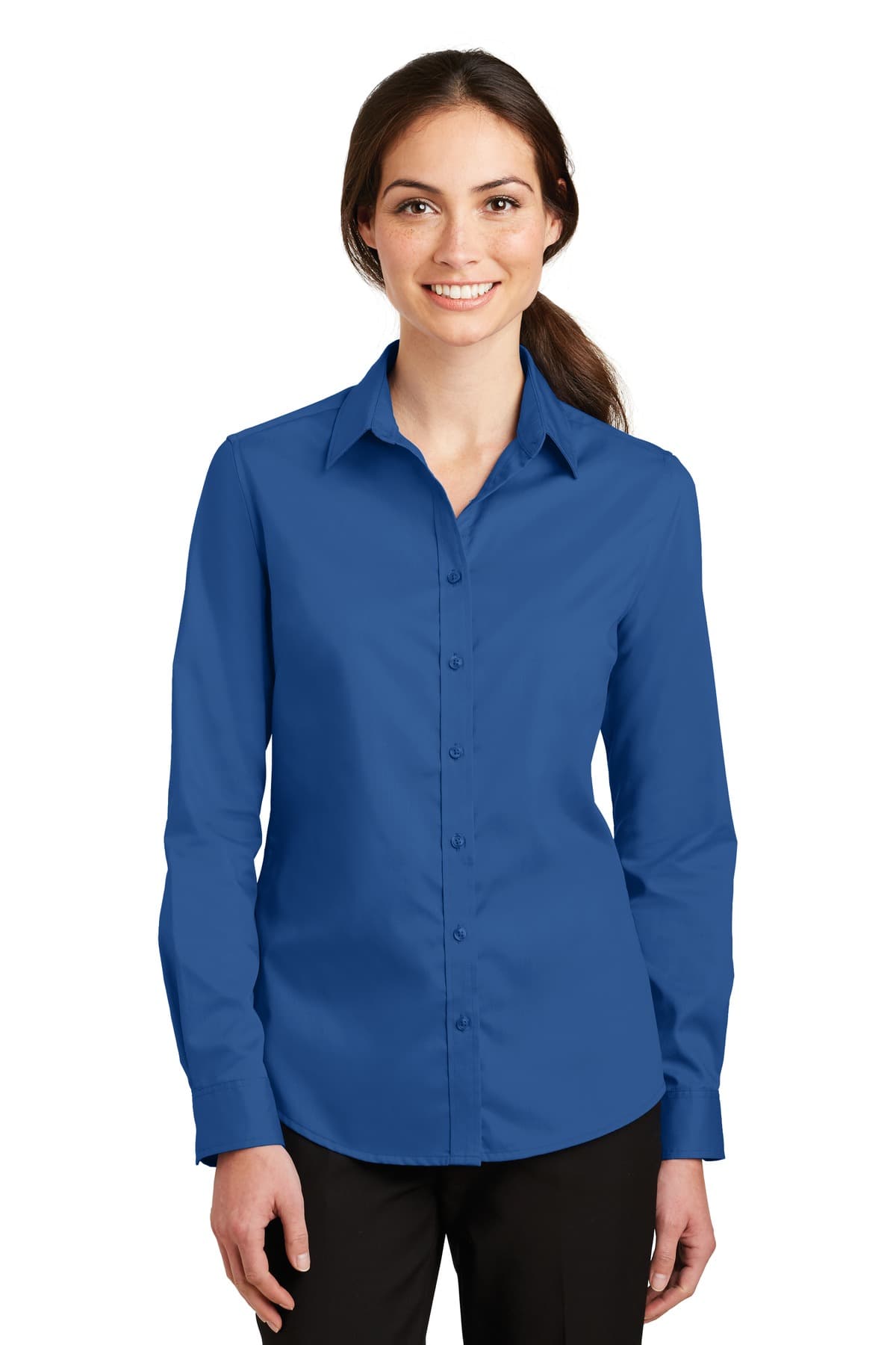 Port Authority ® Women's SuperPro  Twill Shirt. L663 thumbnail 5