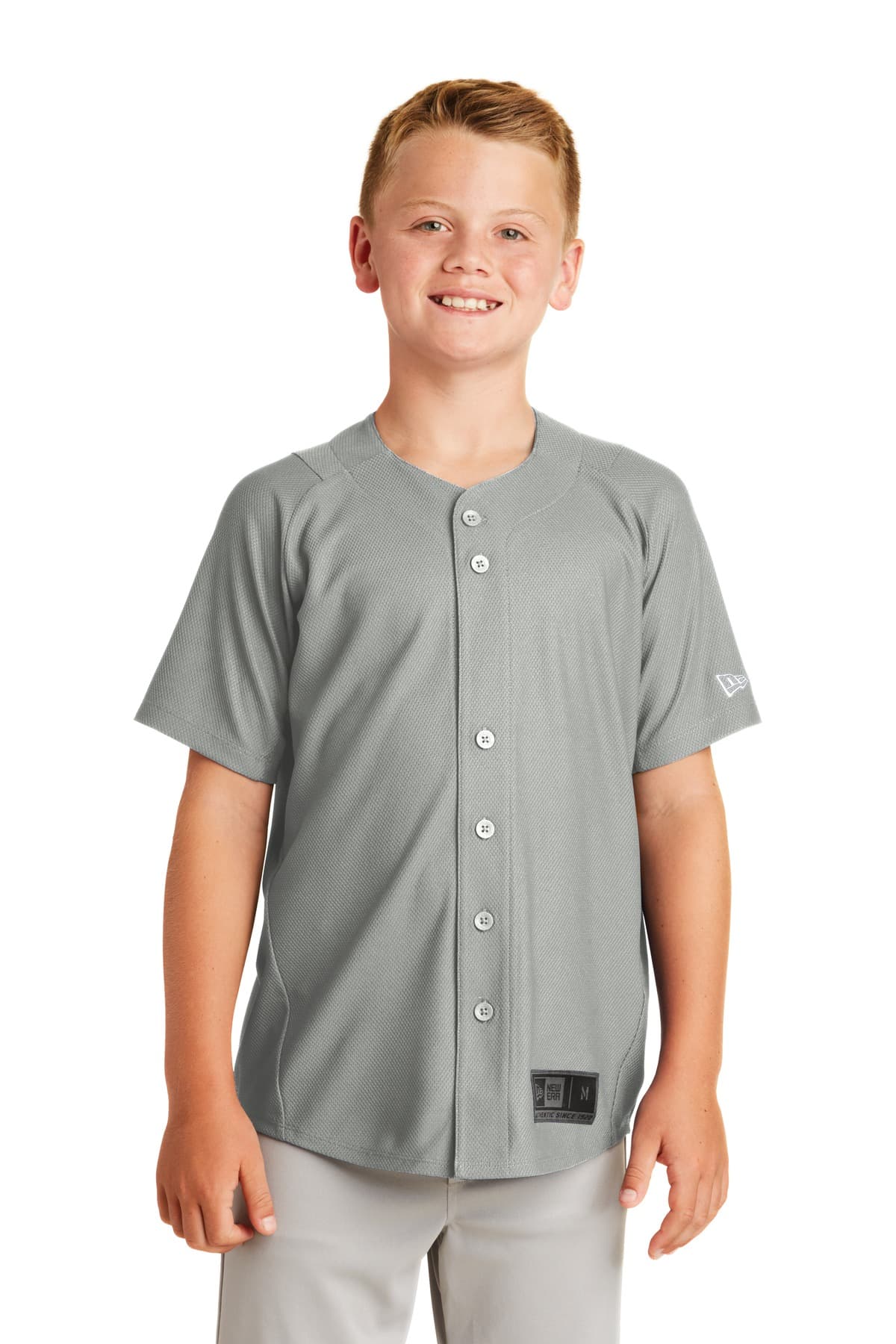 New Era ® Youth Diamond Era Full-Button Jersey. YNEA220 thumbnail 4