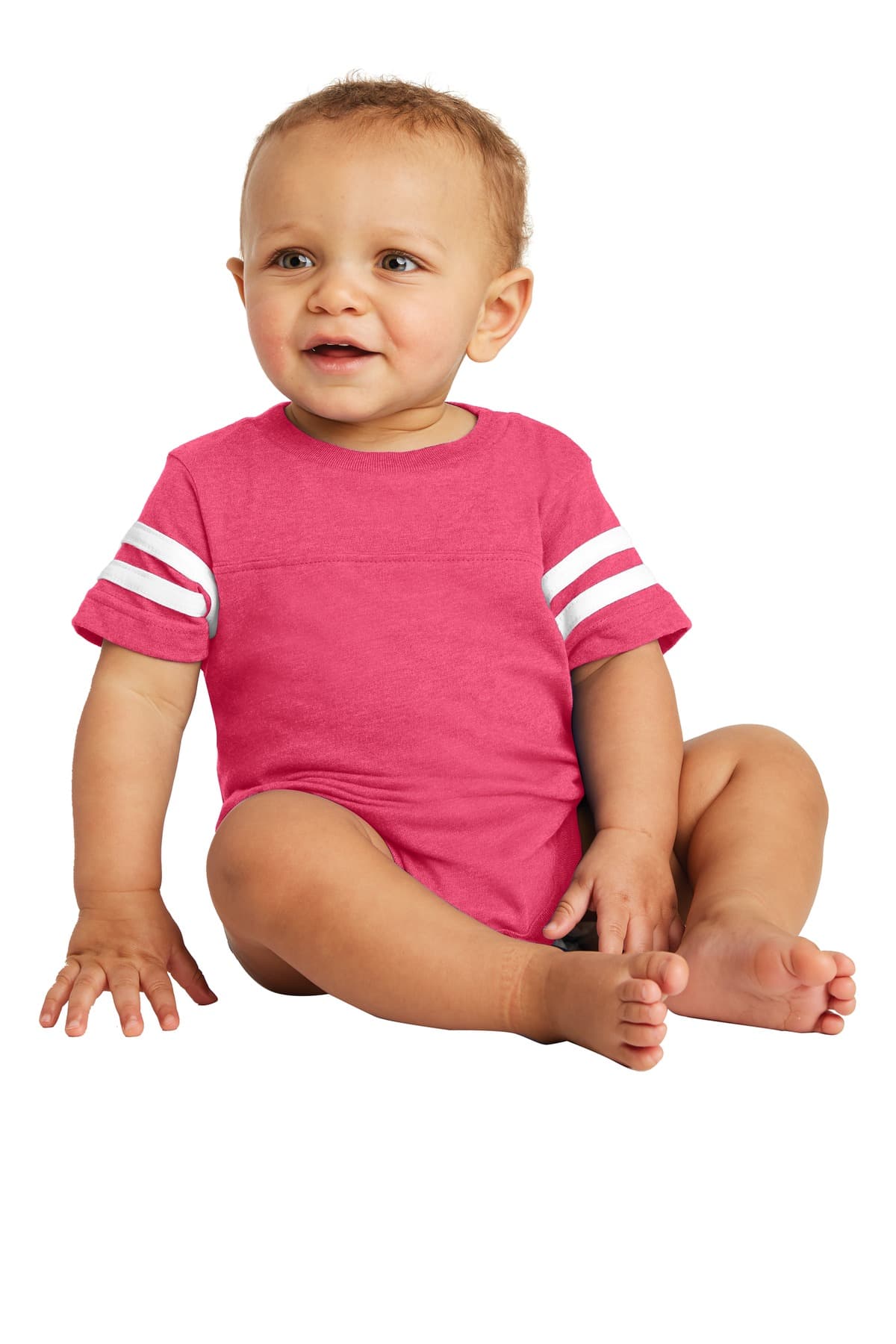 Rabbit Skins  Infant Football Fine Jersey Bodysuit. RS4437 thumbnail 3
