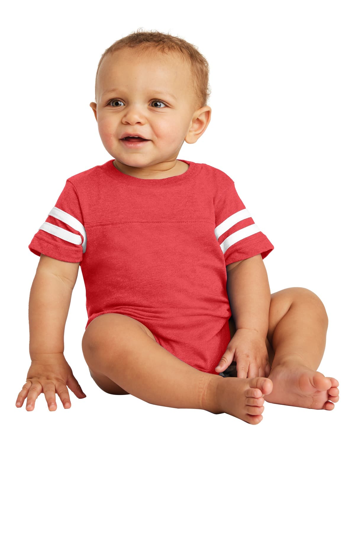 Rabbit Skins  Infant Football Fine Jersey Bodysuit. RS4437 thumbnail 4