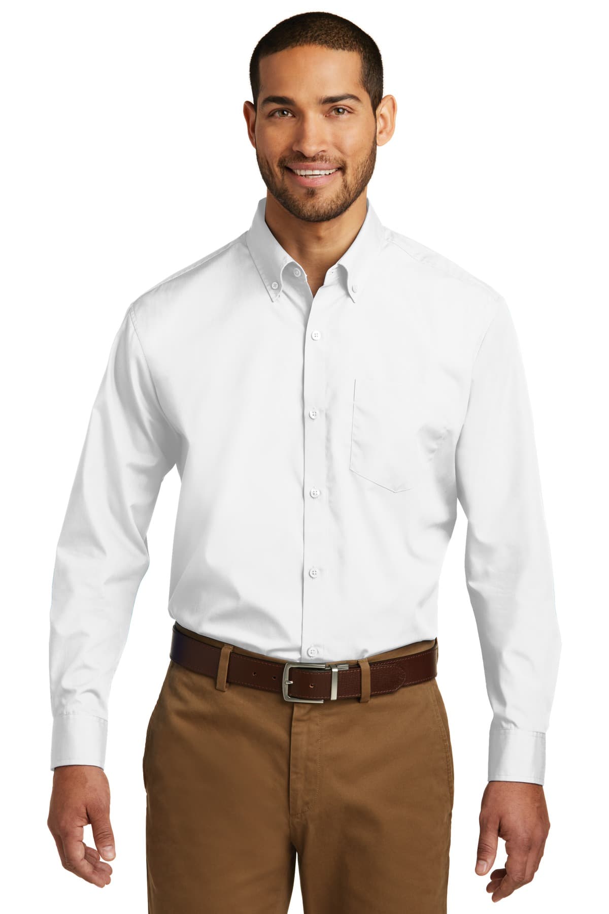 Port Authority ® Tall Long Sleeve Carefree Poplin Shirt. TW100 thumbnail 4