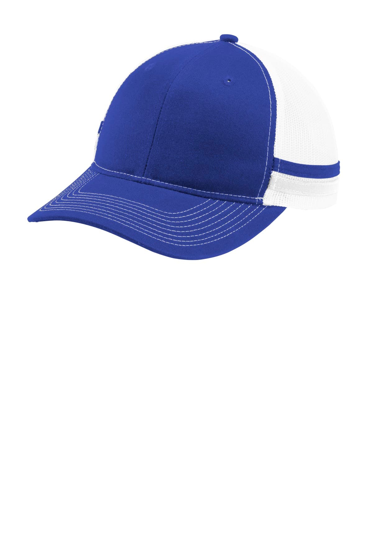 Port Authority ® Two-Stripe Snapback Trucker Cap. C113 thumbnail 3