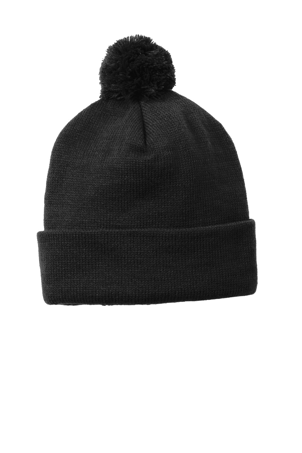 Sport-Tek ® Solid Pom Pom Beanie. STC37 thumbnail 2