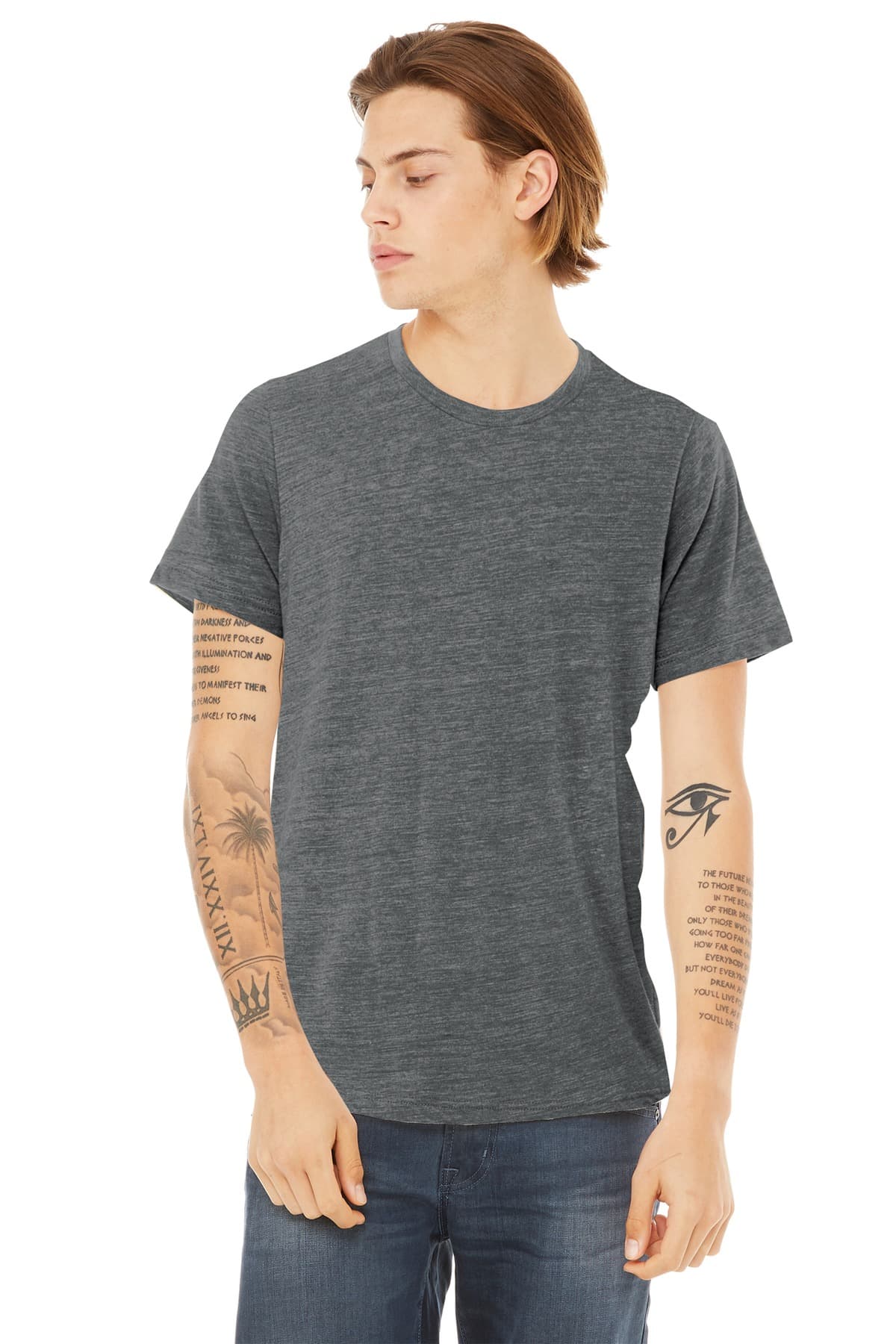 BELLA+CANVAS ® Unisex Poly-Cotton Short Sleeve Tee. BC3650 thumbnail 2