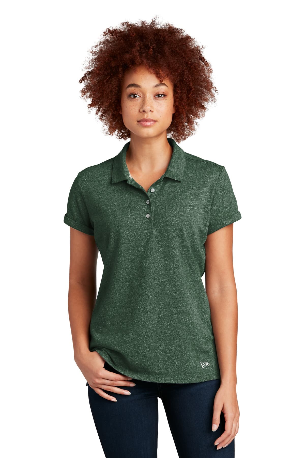New Era ® Women's Slub Twist Polo LNEA301 thumbnail 3