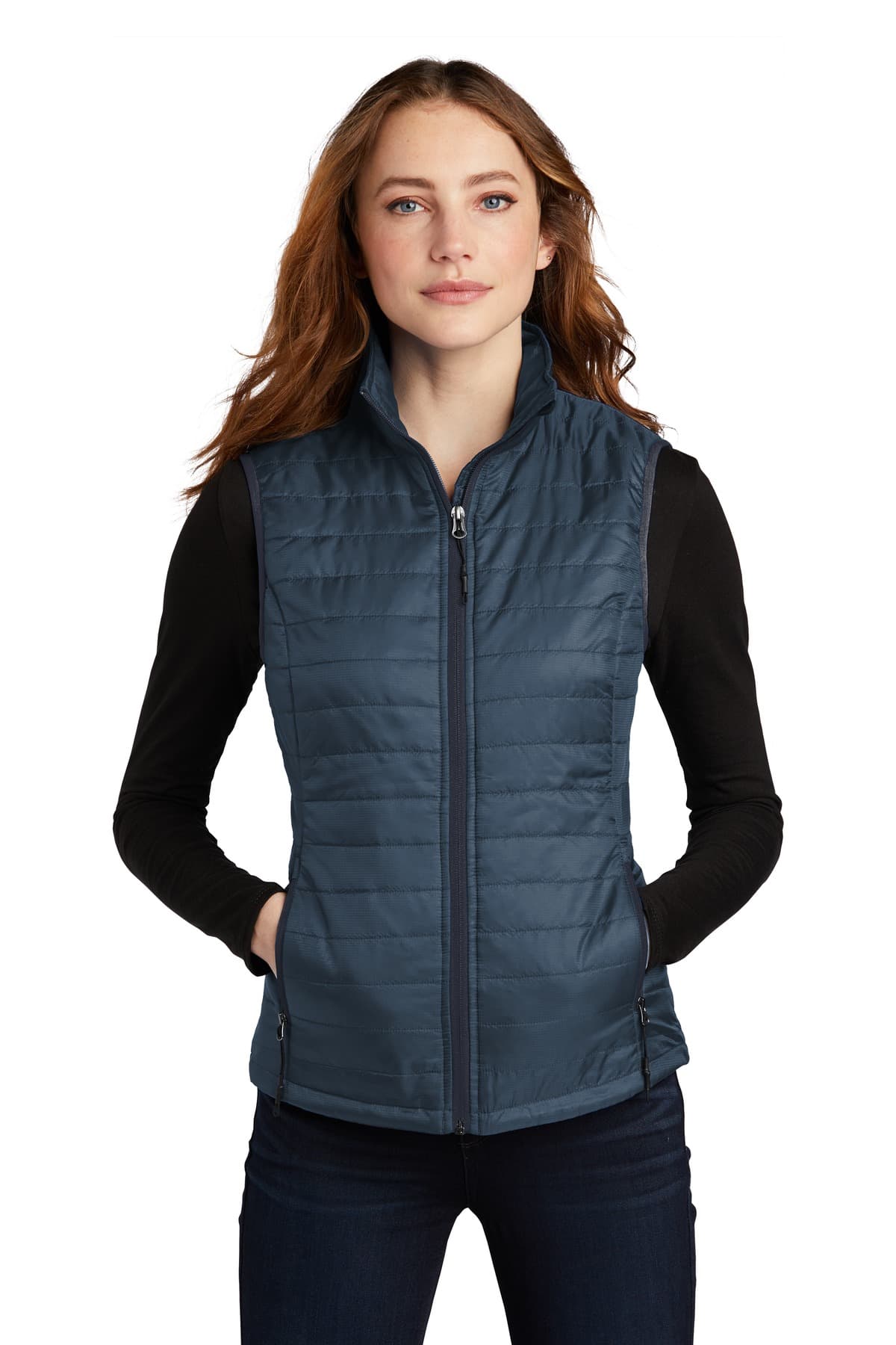 Port Authority ® Women's Packable Puffy Vest L851 thumbnail 3