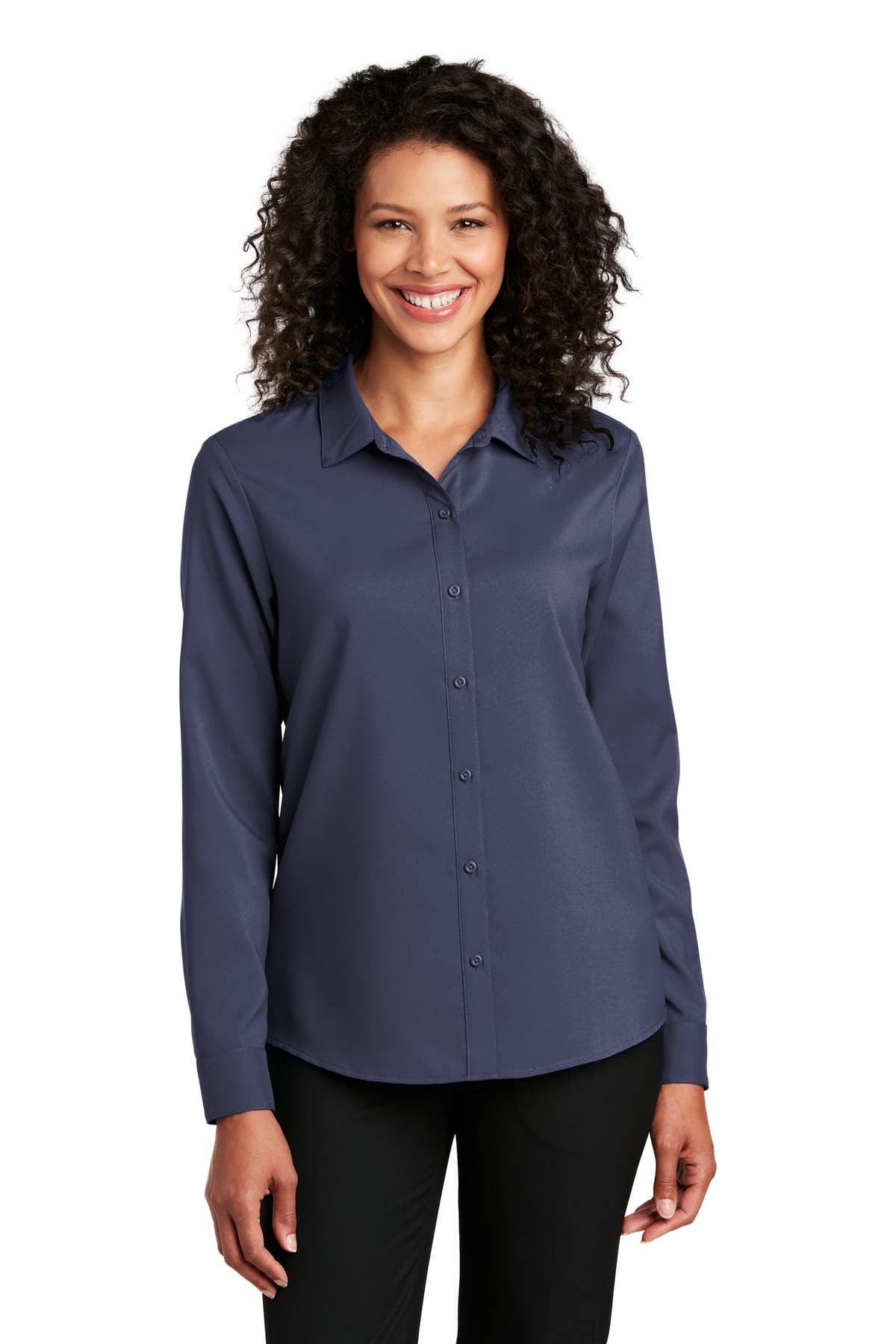 Port Authority ® Women's Long Sleeve Performance Staff Shirt LW401 thumbnail 4