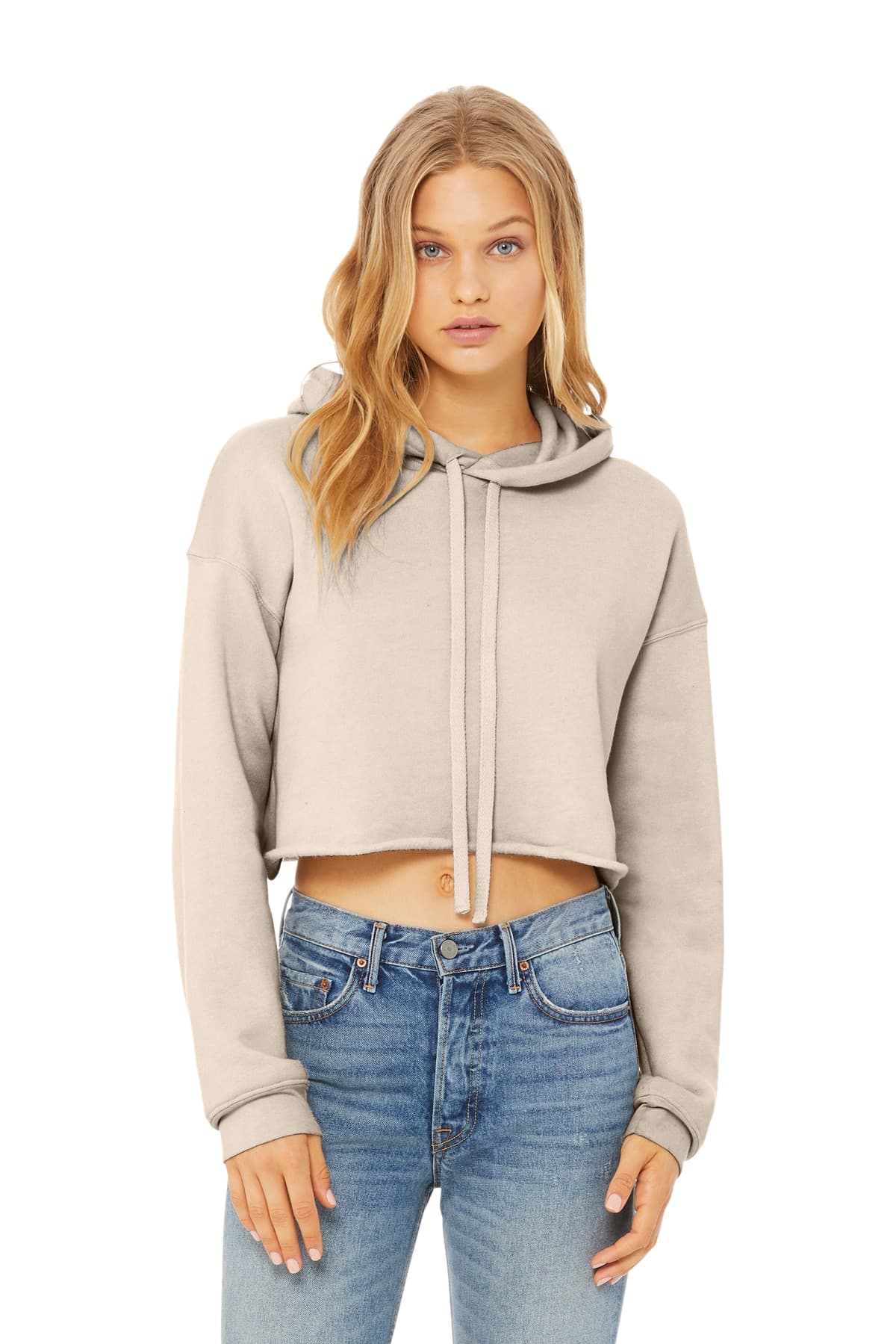 BELLA+CANVAS ® Women's Sponge Fleece Cropped Fleece Hoodie. BC7502 thumbnail 4
