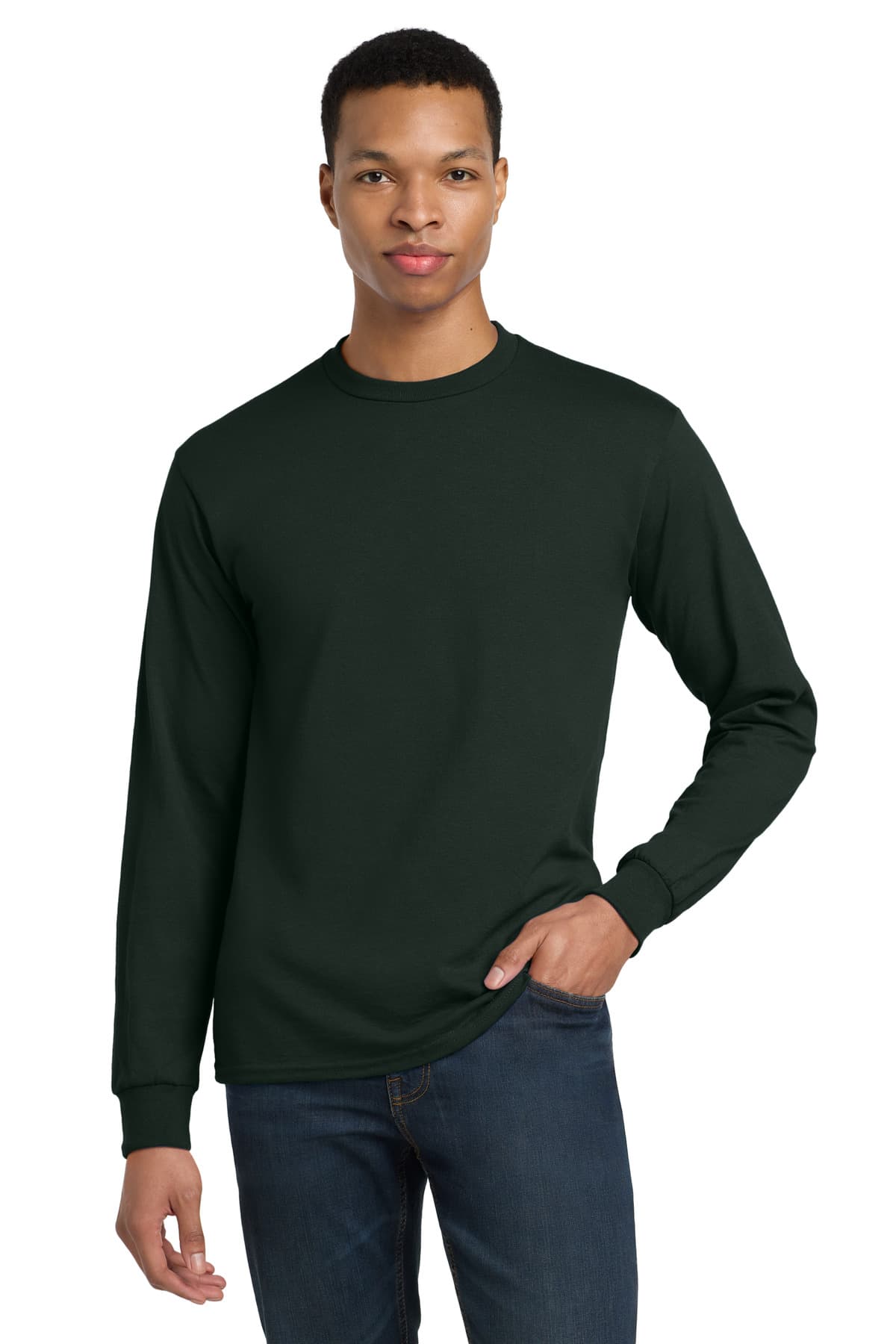 Gildan ® - DryBlend ® 50 Cotton/50 Poly Long Sleeve T-Shirt. 8400 thumbnail 4