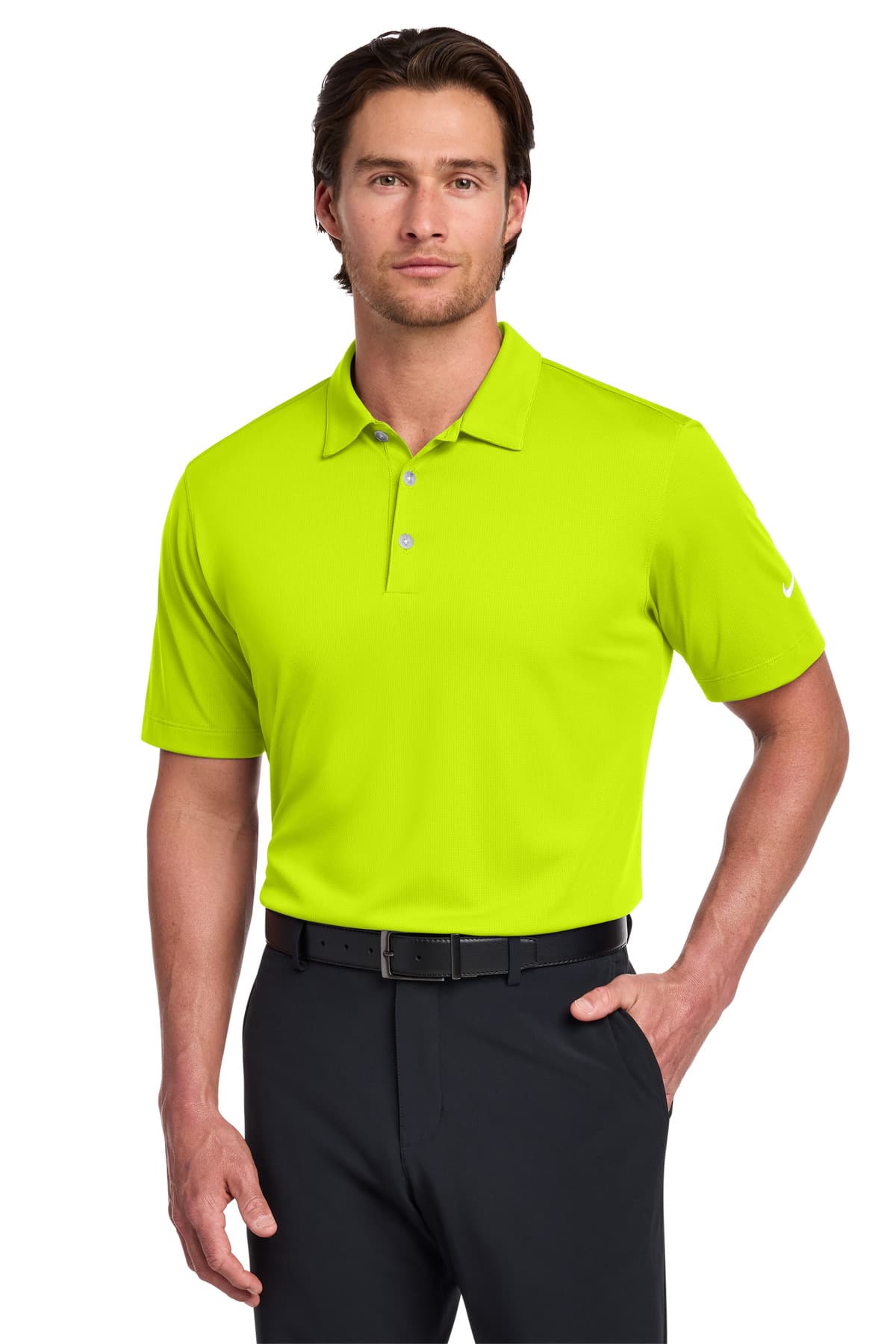 Nike Dri-FIT Vertical Mesh Polo. 637167 thumbnail 3