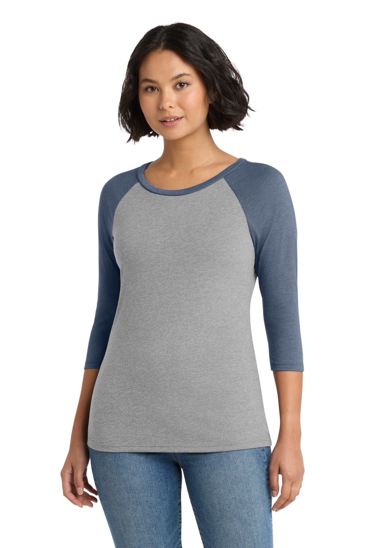 District ® Women's Perfect Tri ® 3/4-Sleeve Raglan. DM136L thumbnail 5