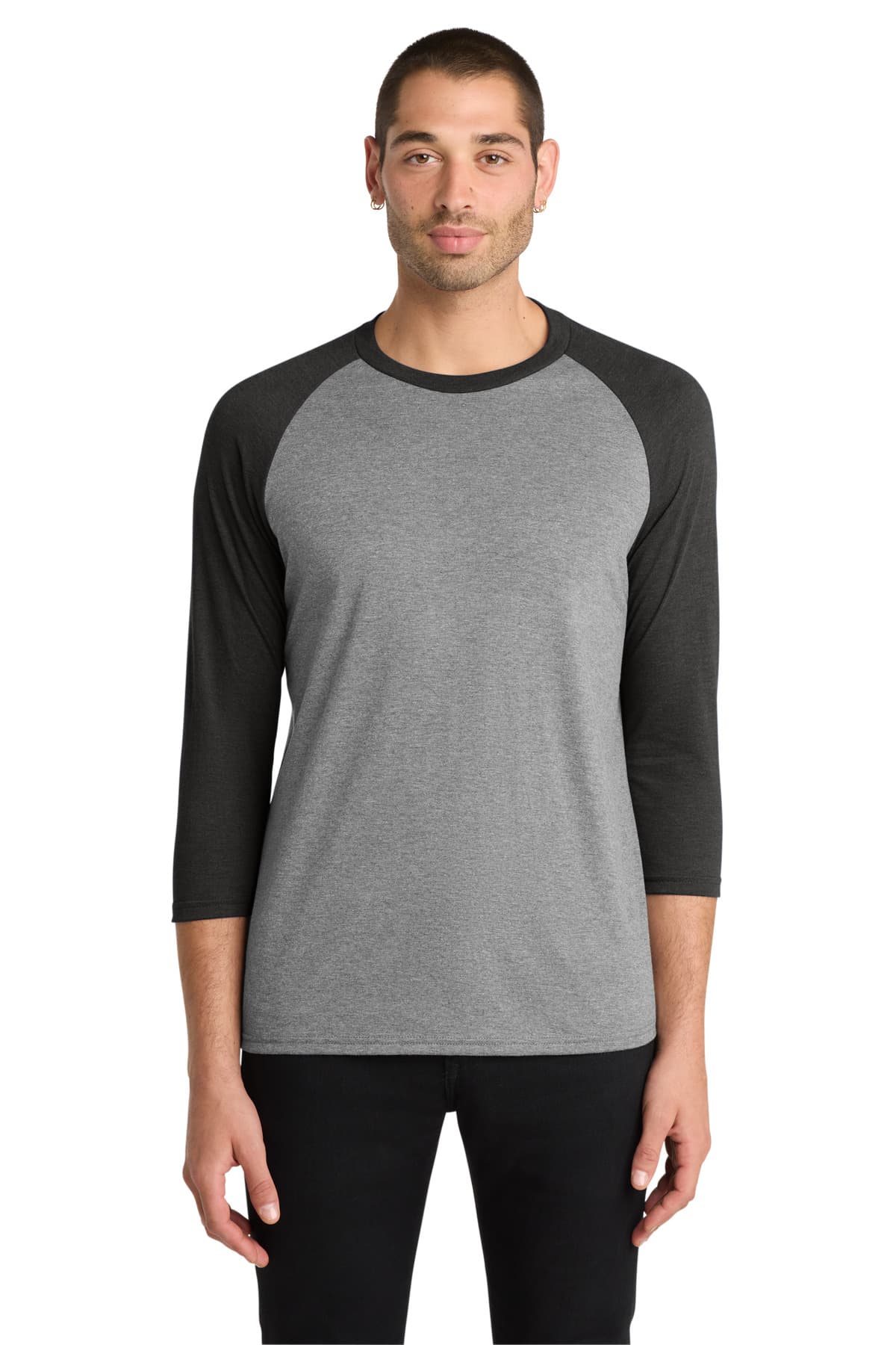 District ® Perfect Tri ® 3/4-Sleeve Raglan. DM136 thumbnail 4
