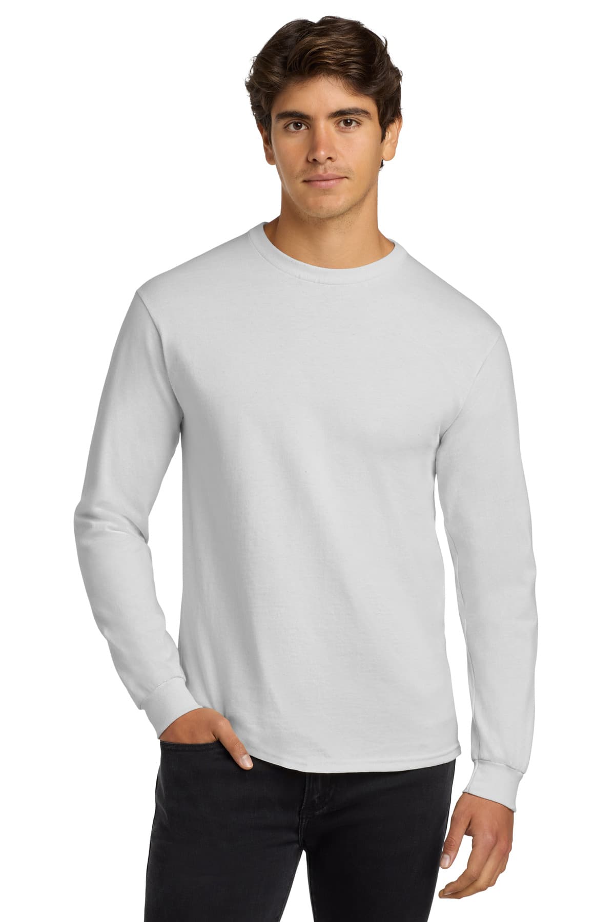 Gildan ® - Ultra Cotton ® 100% US Cotton Long Sleeve T-Shirt. G2400 thumbnail 3