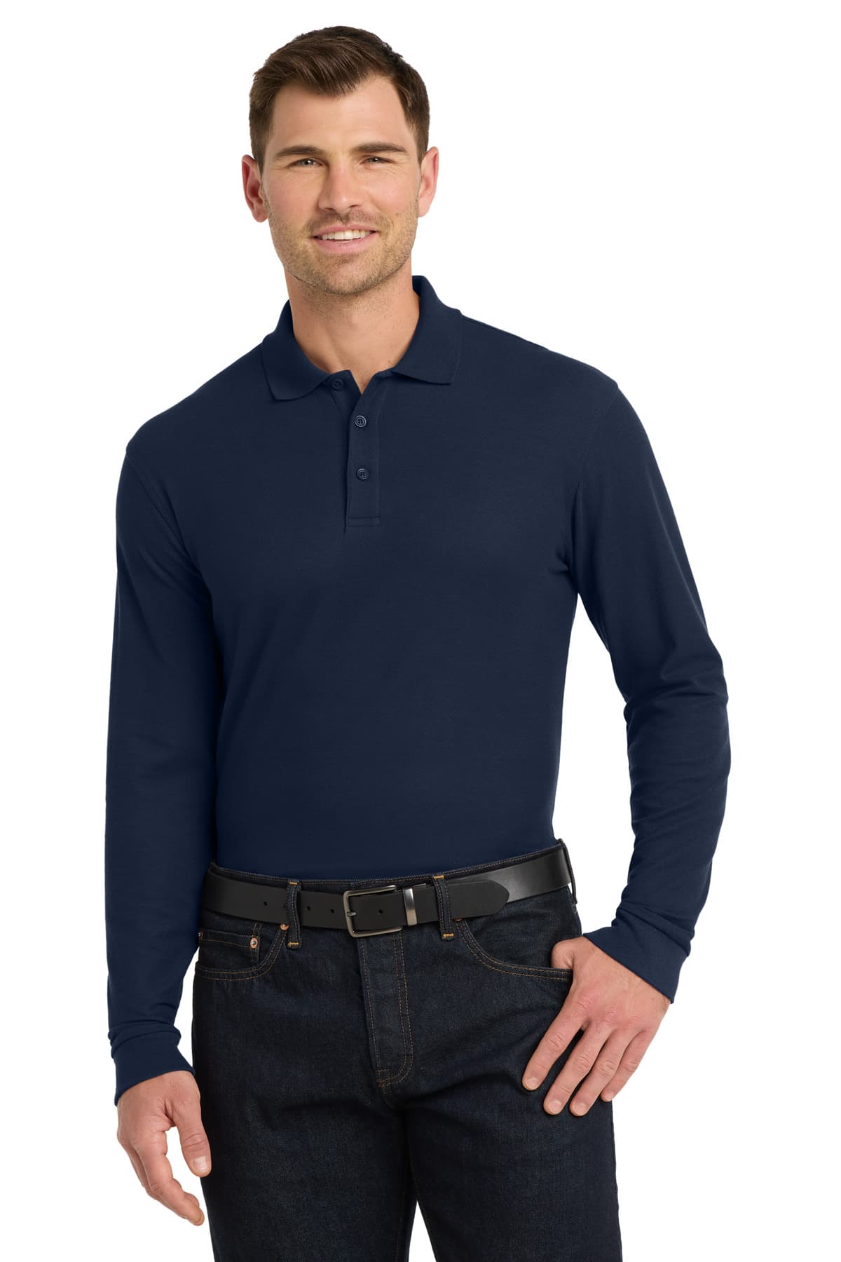 Port Authority ® Long Sleeve Core Classic Pique Polo. K100LS thumbnail 5