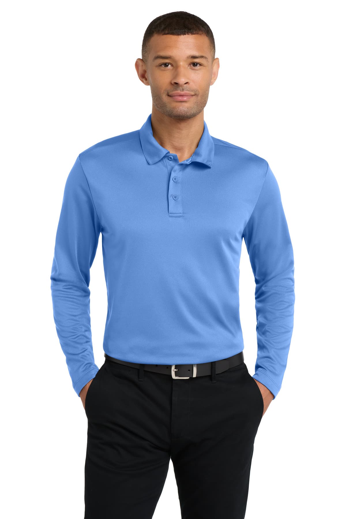 Port Authority ® Silk Touch Performance Long Sleeve Polo. K540LS thumbnail 4