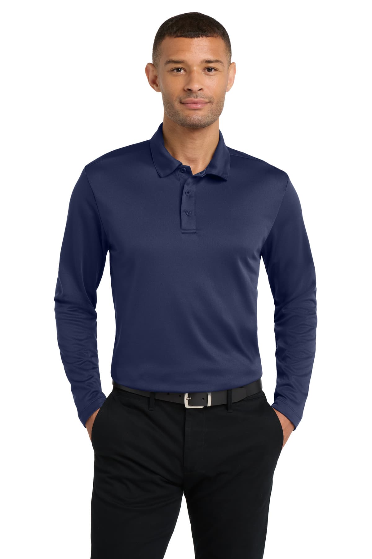 Port Authority ® Silk Touch Performance Long Sleeve Polo. K540LS thumbnail 5