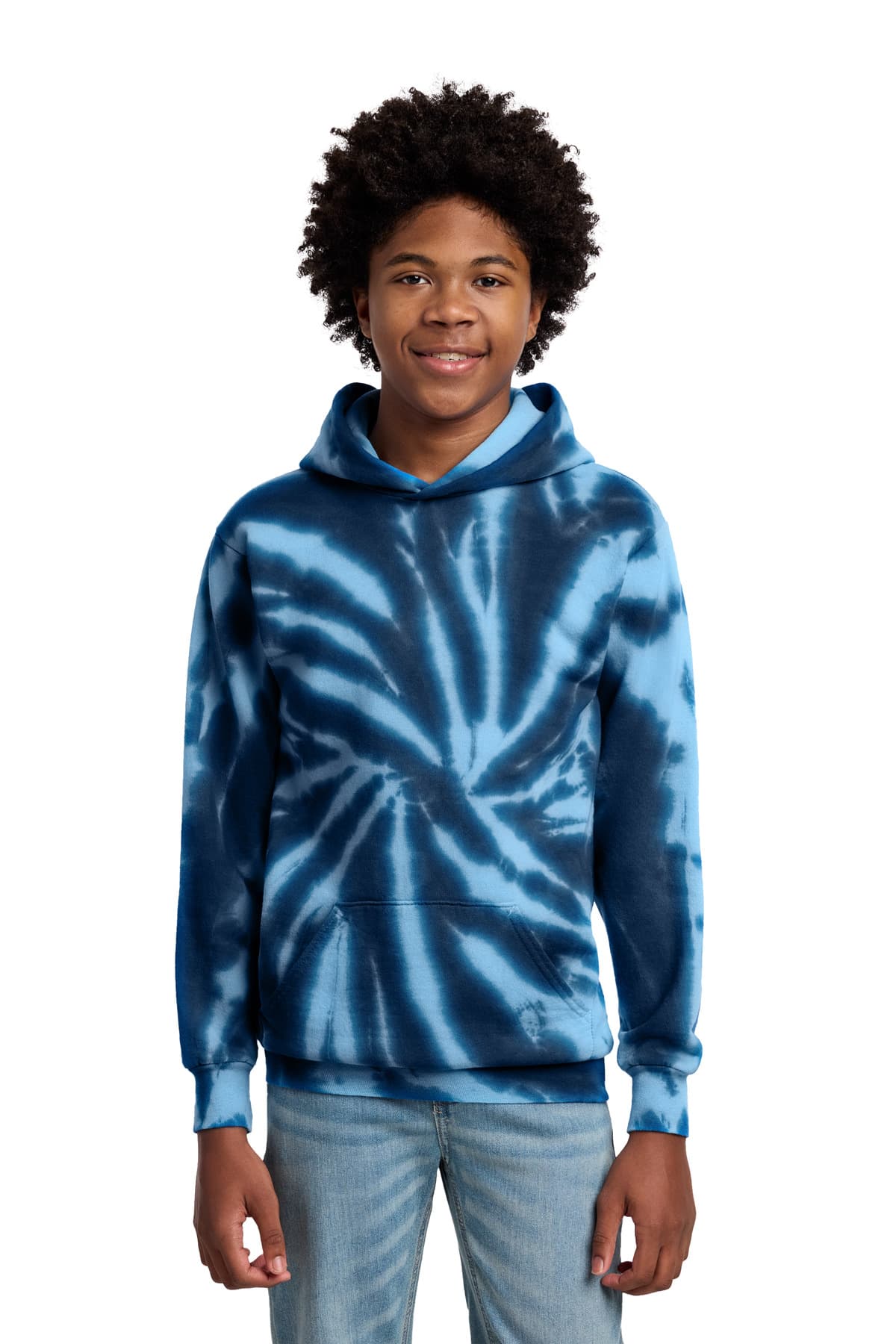 Port & Co  Youth Tie-Dye Pullover Hooded Sweatshirt. PC146Y thumbnail 4
