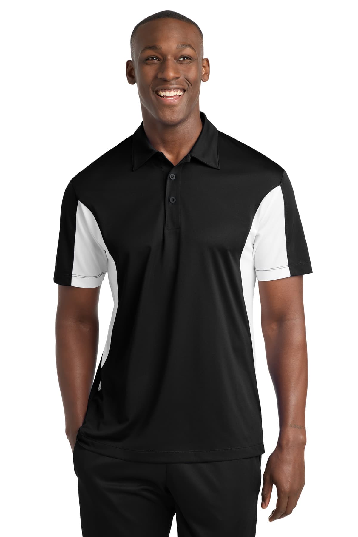 Sport-Tek ® Tall Side Blocked Micropique Sport-Wick ® Polo. TST655 thumbnail 3