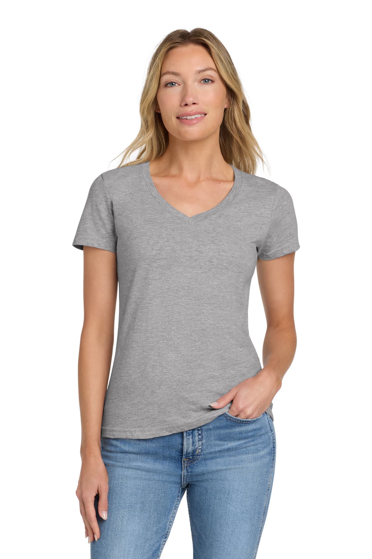 Gildan Softstyle ® Women's Fit V-Neck T-Shirt. 64V00L thumbnail 3