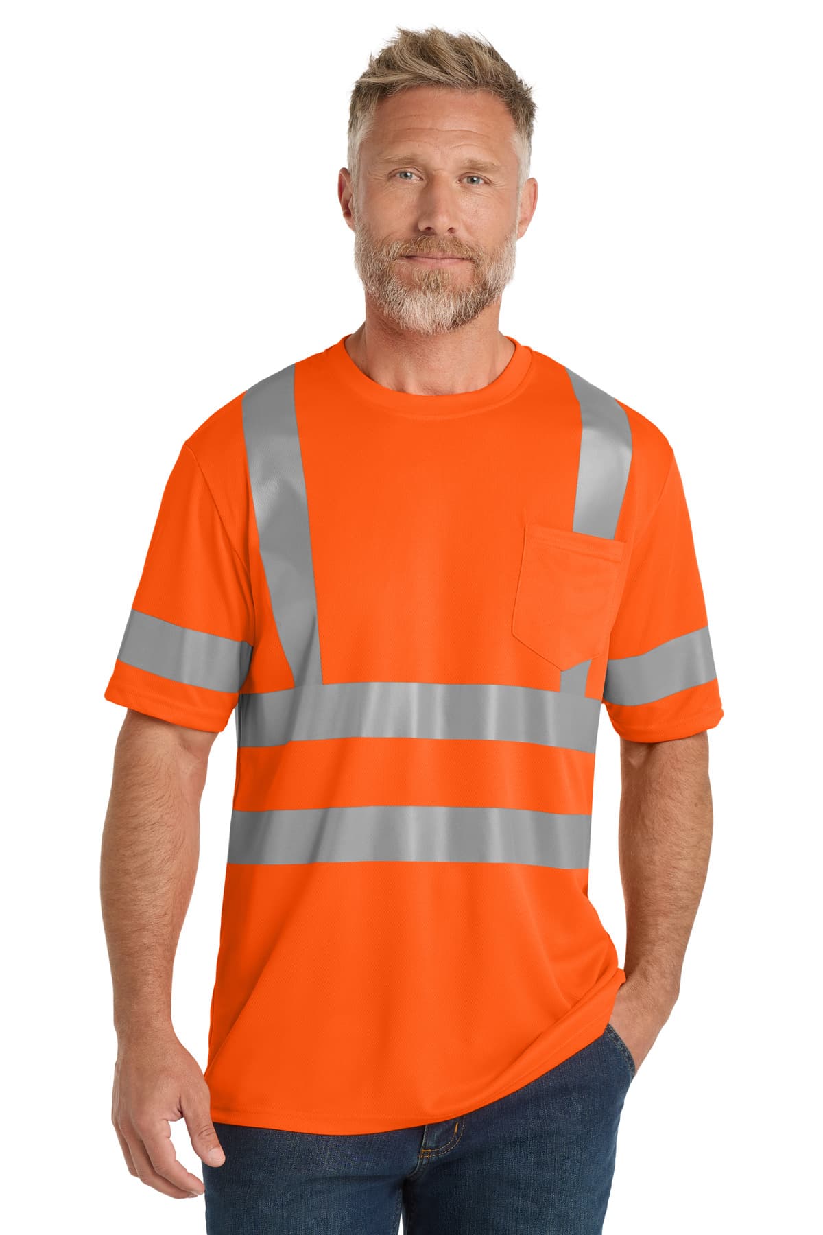 CornerStone ® ANSI 107 Class 3 Mesh Tee. CS202 thumbnail 2