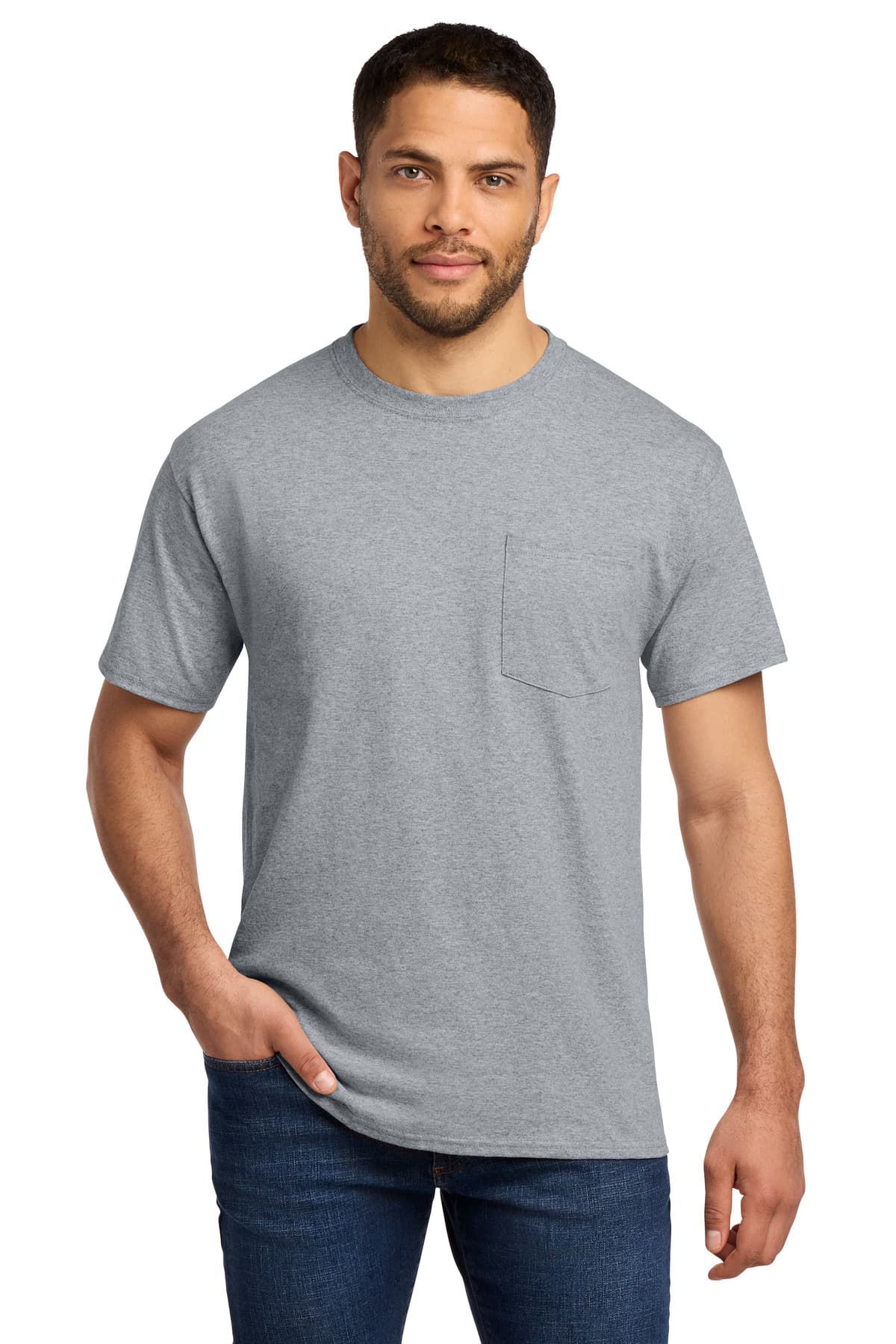 Port & Co  Tall Essential Pocket Tee. PC61PT thumbnail 5