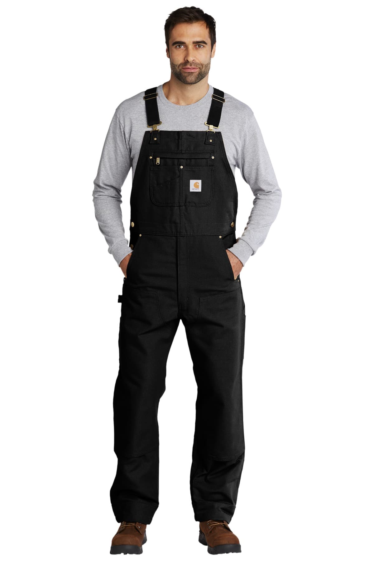 Carhartt ® Duck Unlined Bib Overalls. CT102776 thumbnail 2