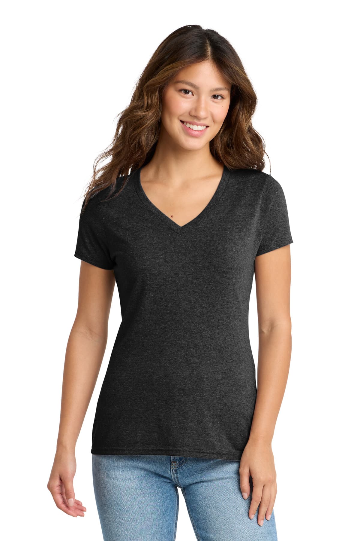 Port & Co  Women's Tri-Blend V-Neck Tee. LPC330V thumbnail 3