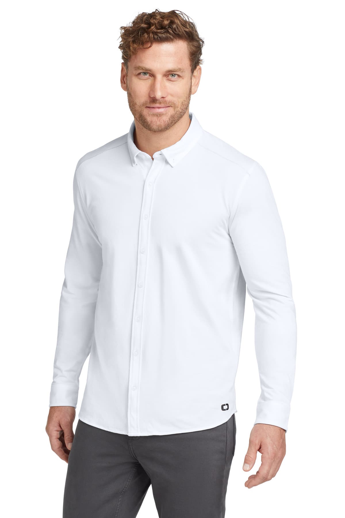 OGIO ® Code Stretch Long Sleeve Button-Up. OG145 thumbnail 4