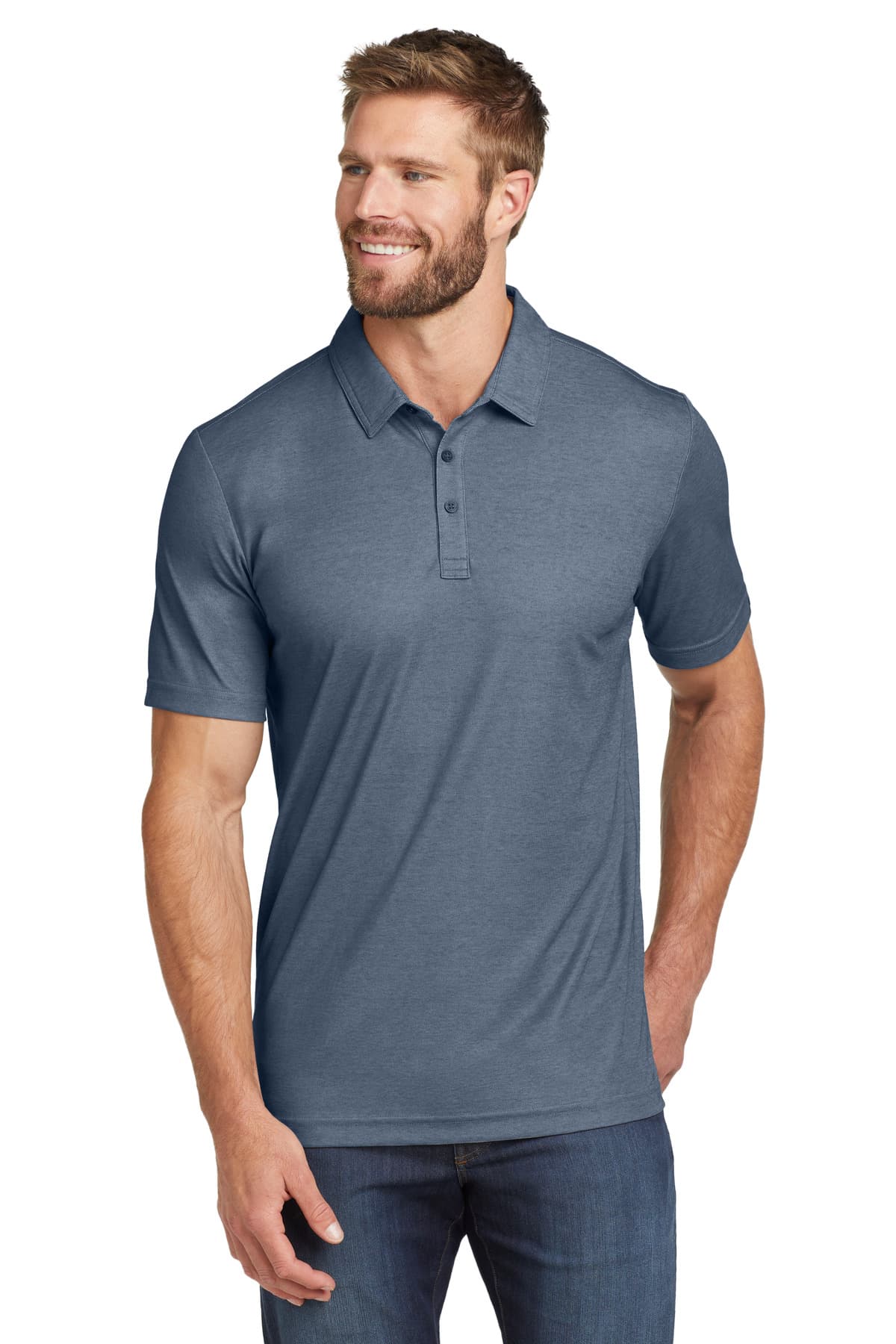 TravisMathew Oceanside Heather Polo. TM1MU412 thumbnail 3